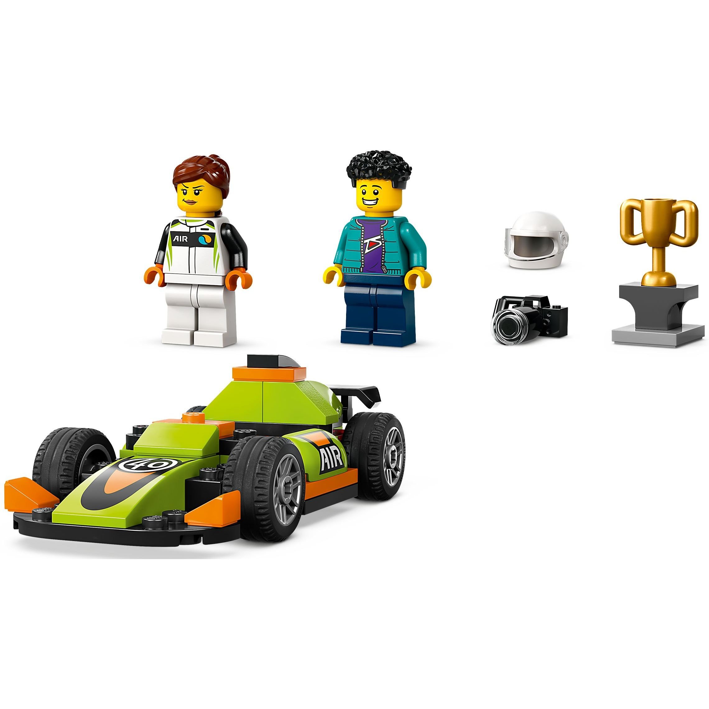 Конструктор LEGO City Зелений автомобіль для перегонів 56 деталей (60399) - фото 5