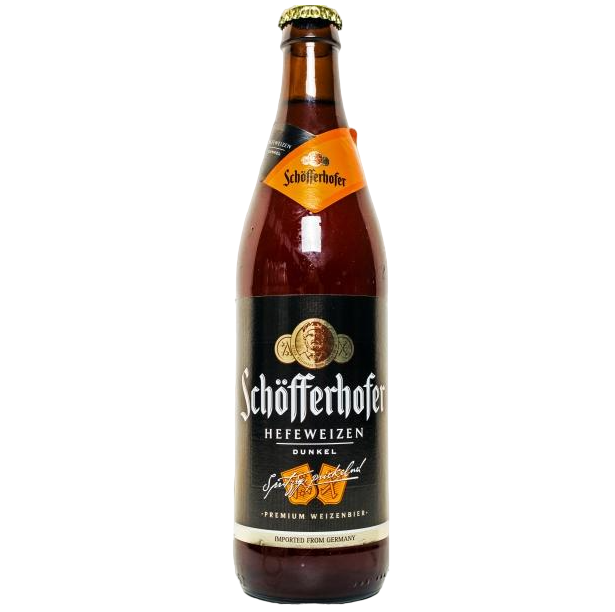 Пиво Schöfferhofer Dunkel, темное, нефильтрованное, 4,5% 0,5 л - фото 1