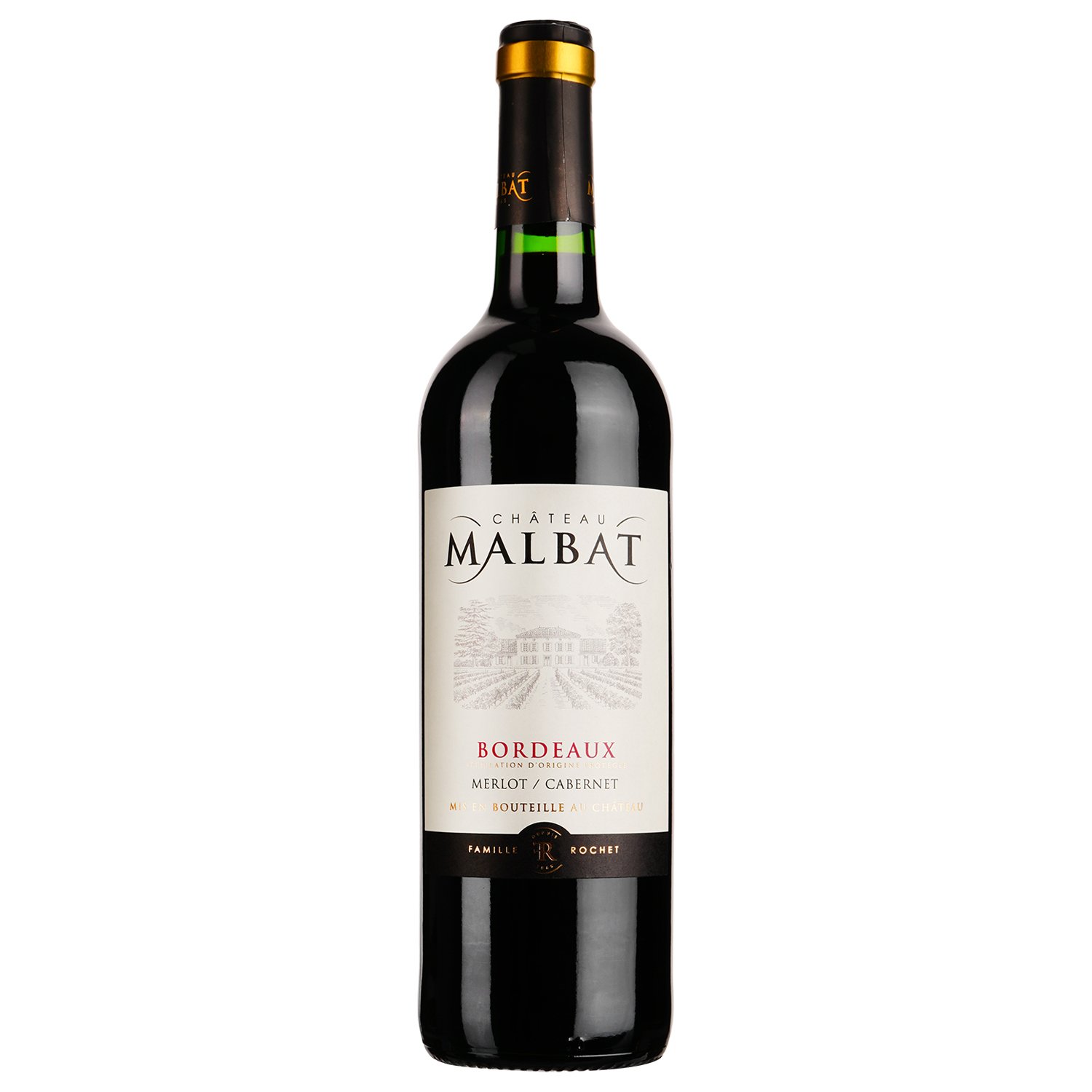 Вино Chateau Malbat Bordeaux AOP, червоне, сухе, 0,75 л - фото 1