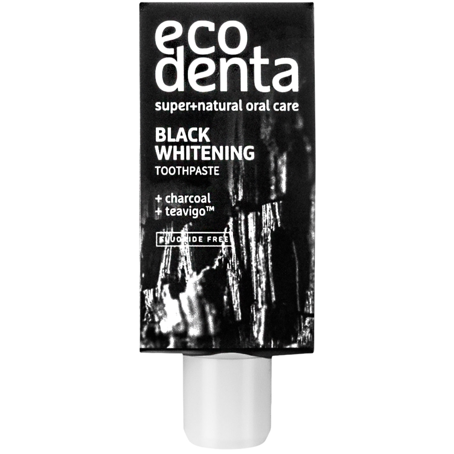 Зубна паста Ecodenta Black Whitening Mini відбілююча з чорним вугіллям 10 мл - фото 1