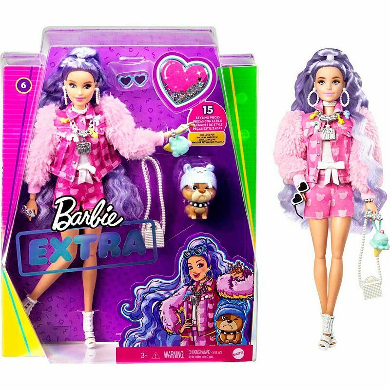 Лялька Barbie Екстра з бузковим волоссям (GXF08) - фото 4