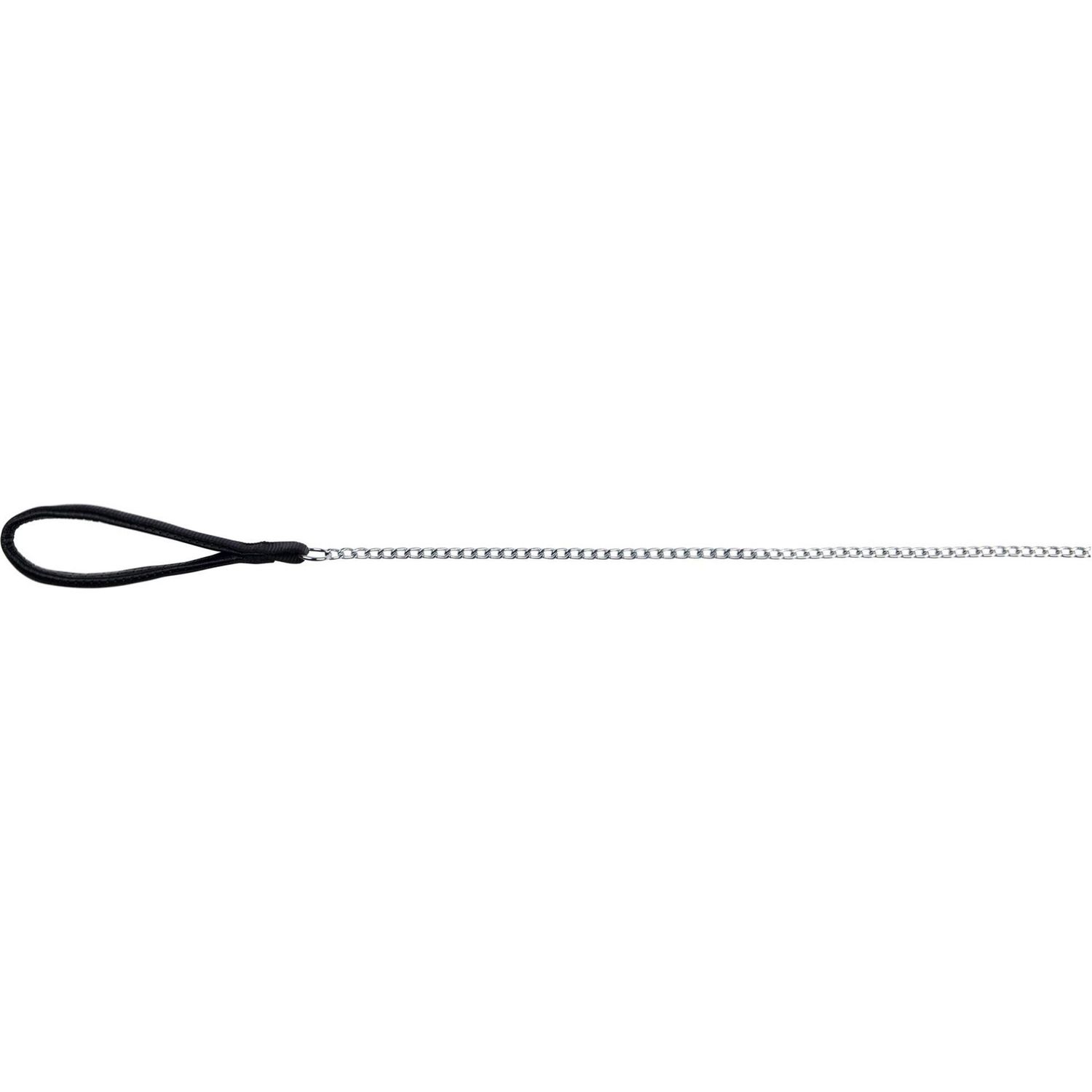 Повідець-ланцюг для собак Trixie, з нейлоновою ручкою, 100х0.4 см, чорний - фото 2