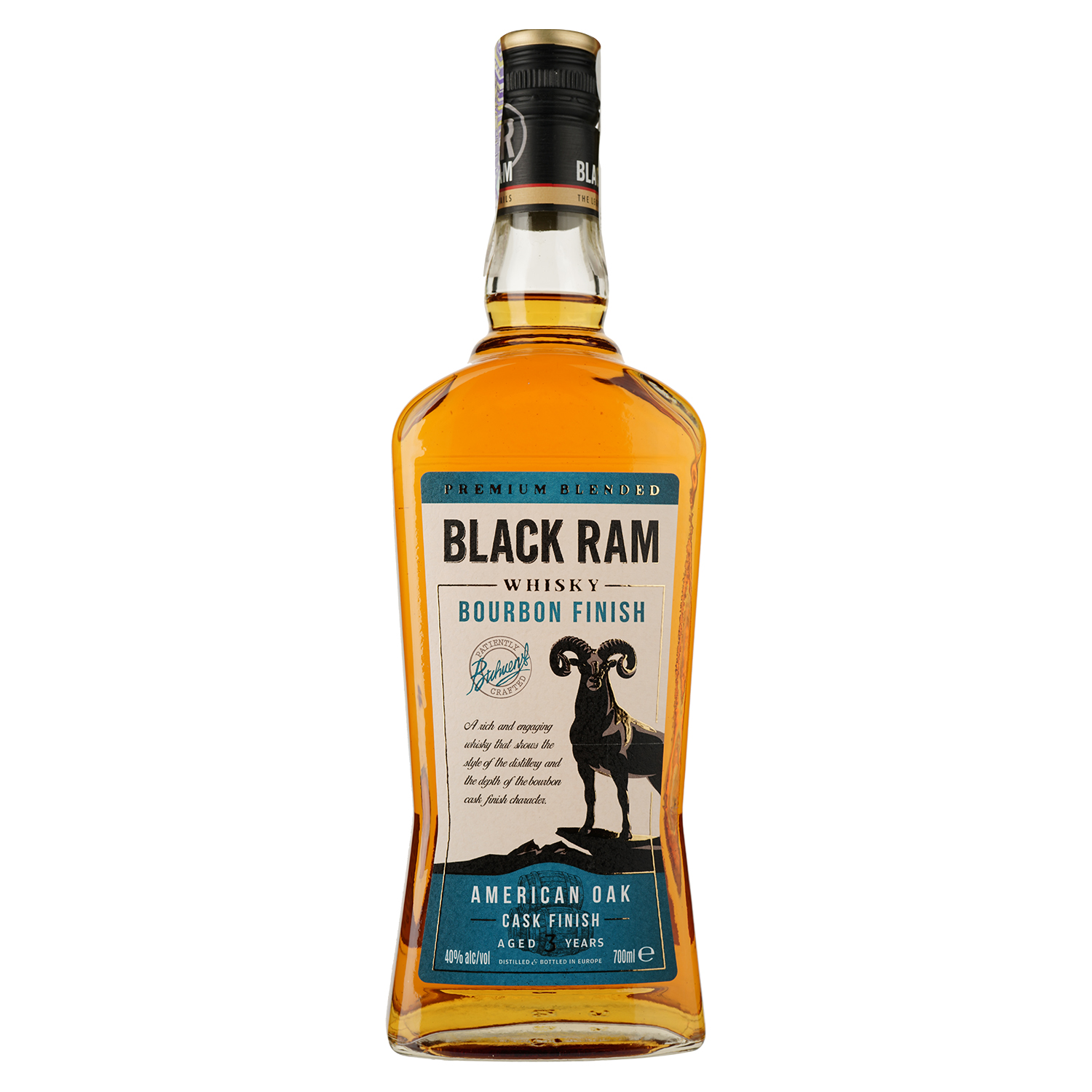 Виски Black Ram Bourbon Cask Finish 40% 0.7 л - фото 1