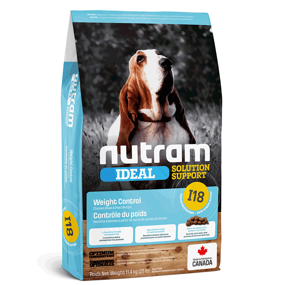 Сухой корм для собак Nutram - I18 Ideal Solution Support Weight Control, контроль веса, 11,4 кг (67714102420) - фото 1
