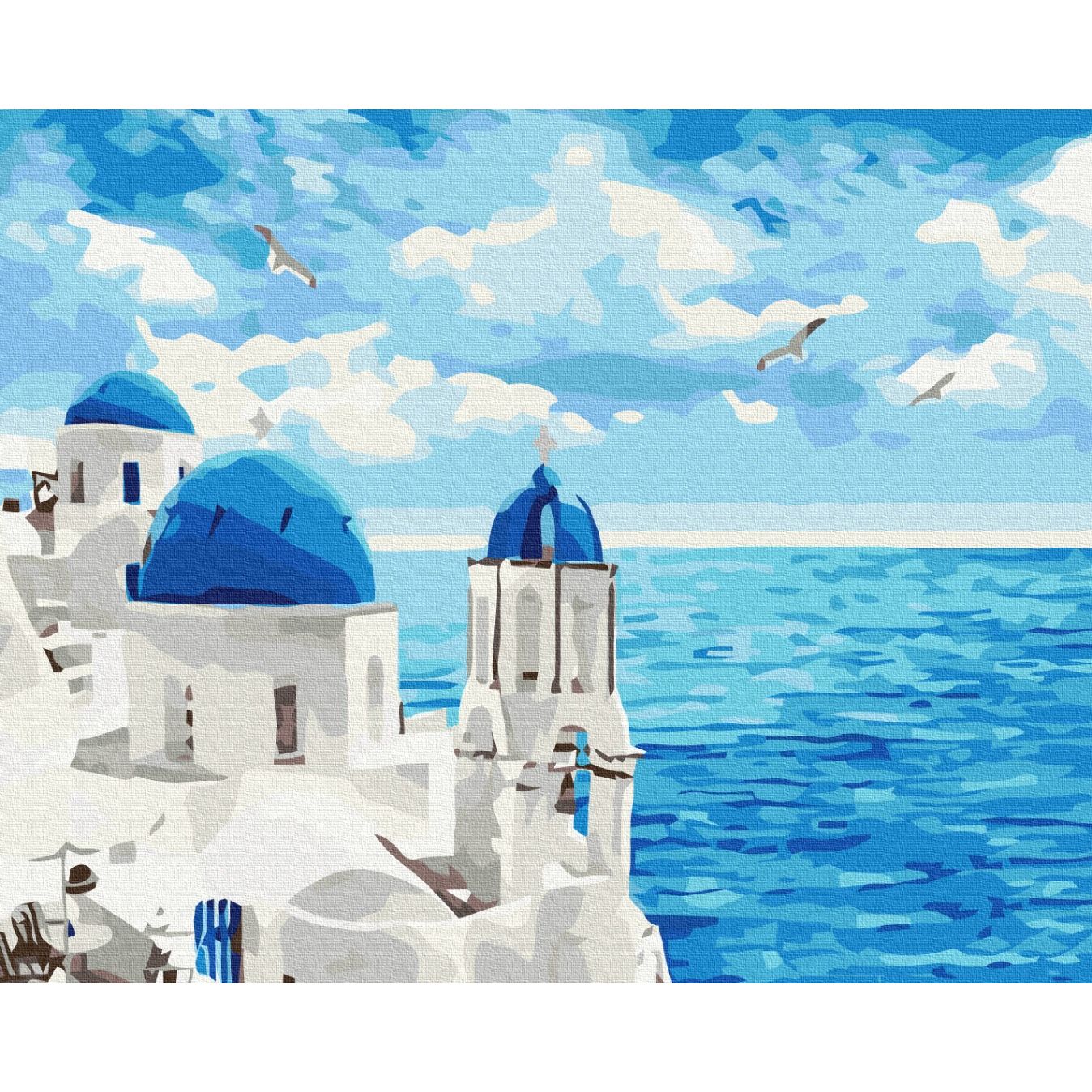 Картина по номерам Облака Санторини Brushme 40x50 см разноцветная 000277044 - фото 1
