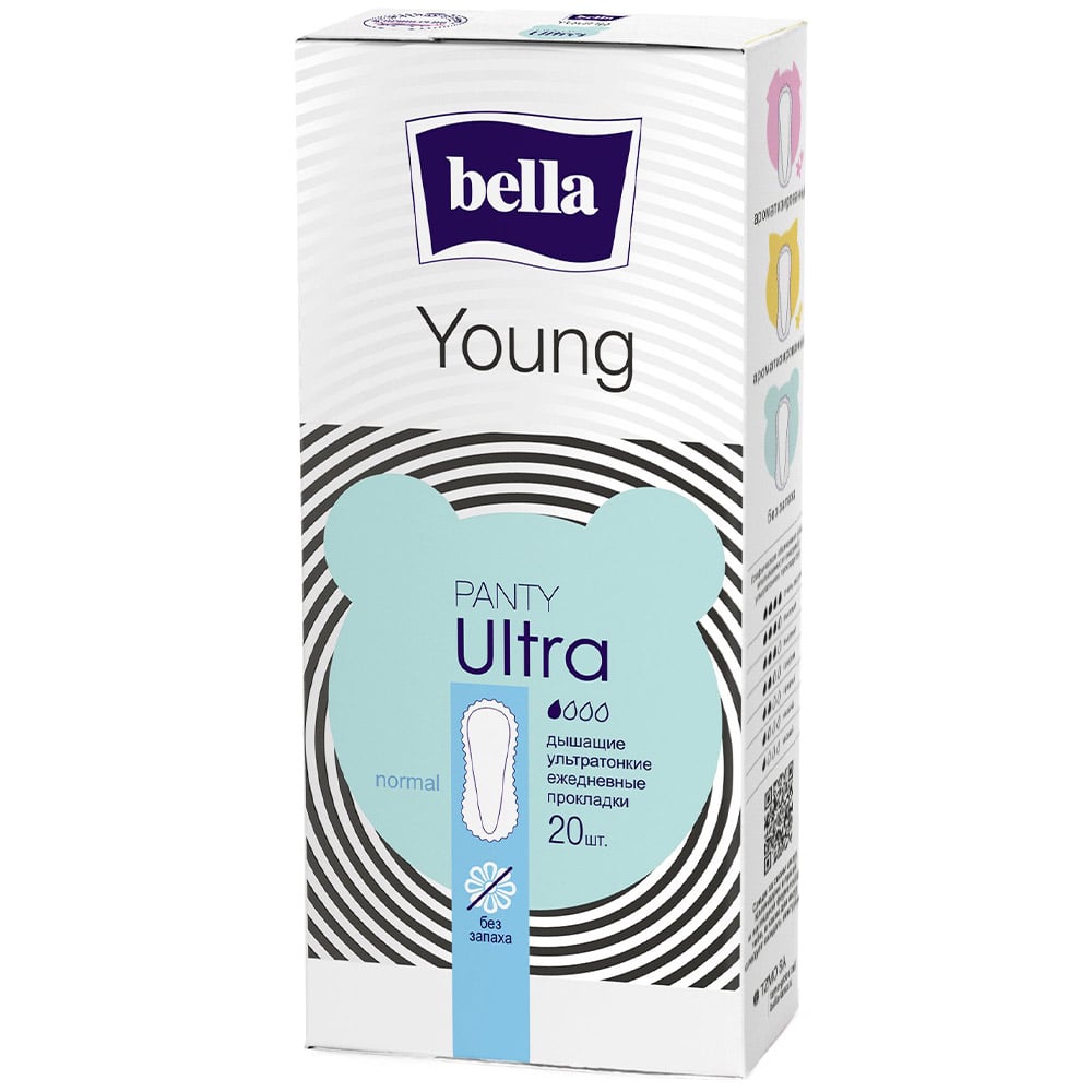 Ежедневные прокладки Bella Panty Ultra Young blue 20 шт. - фото 1