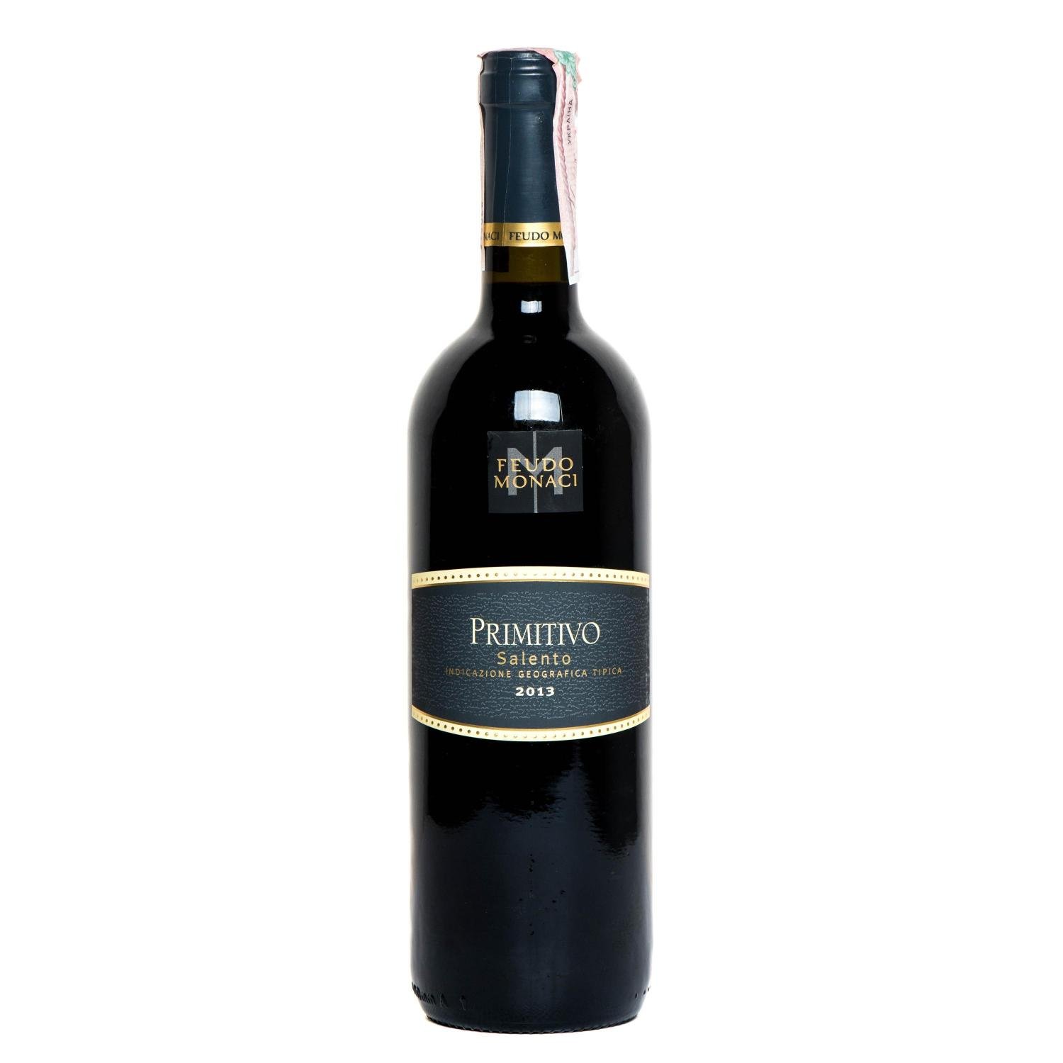 Вино Feudo Monaci Primitivo Salento IGT, 13,5%, 0,75 л (554554) - фото 1