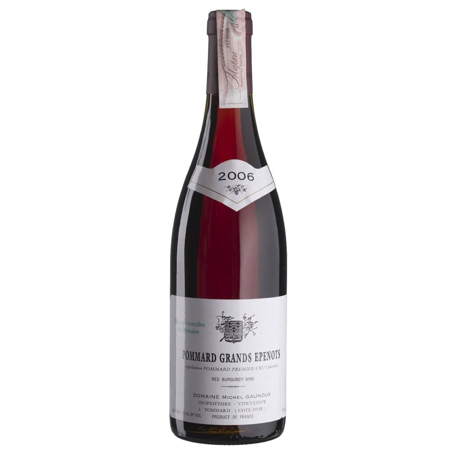 Вино Domaine Michel Gaunoux Pommard Grands Epenots 2006, красное, сухое, 0,75 л - фото 1