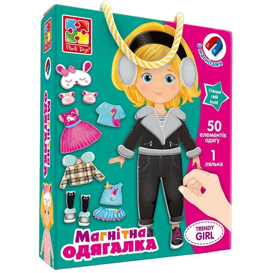 Магнитная одевашка Vladi Toys Trendy girl (VT3702-23) - фото 1