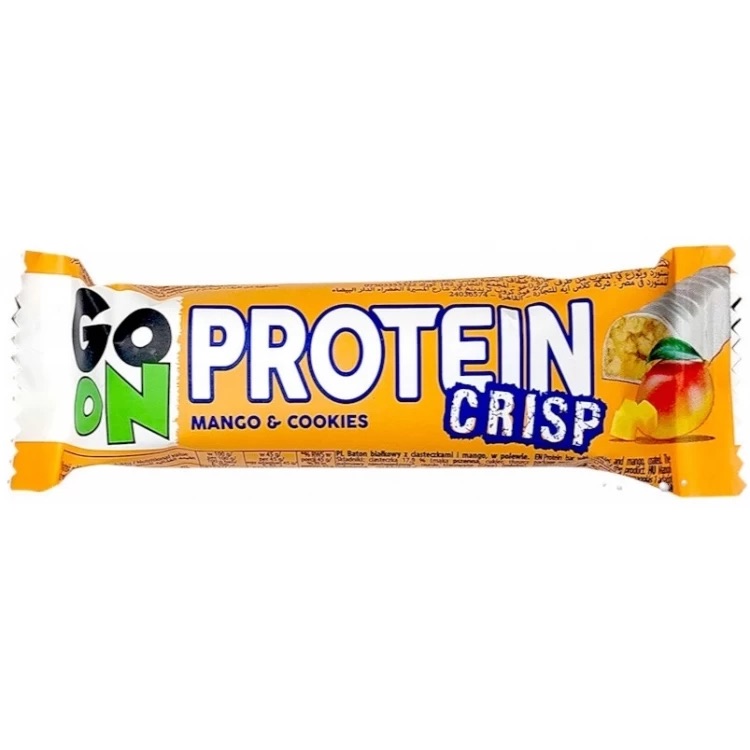 Батончик протеиновый Go On Nutrition Crisp Bar with Mango&Cookie 50 г - фото 1