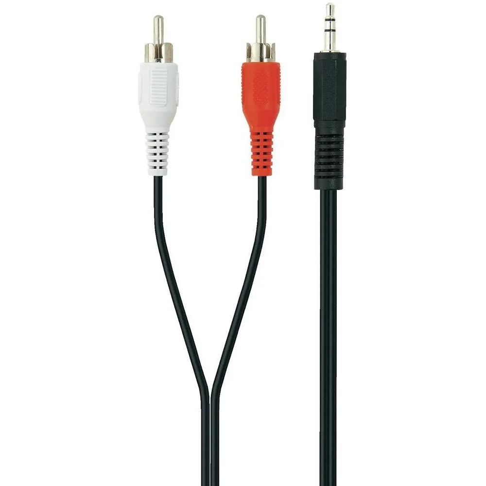 Комутаційний кабель Cordial Belkin Mini-Jack 3.5 - 2хRCA 2m F3Y110bf2M - фото 1