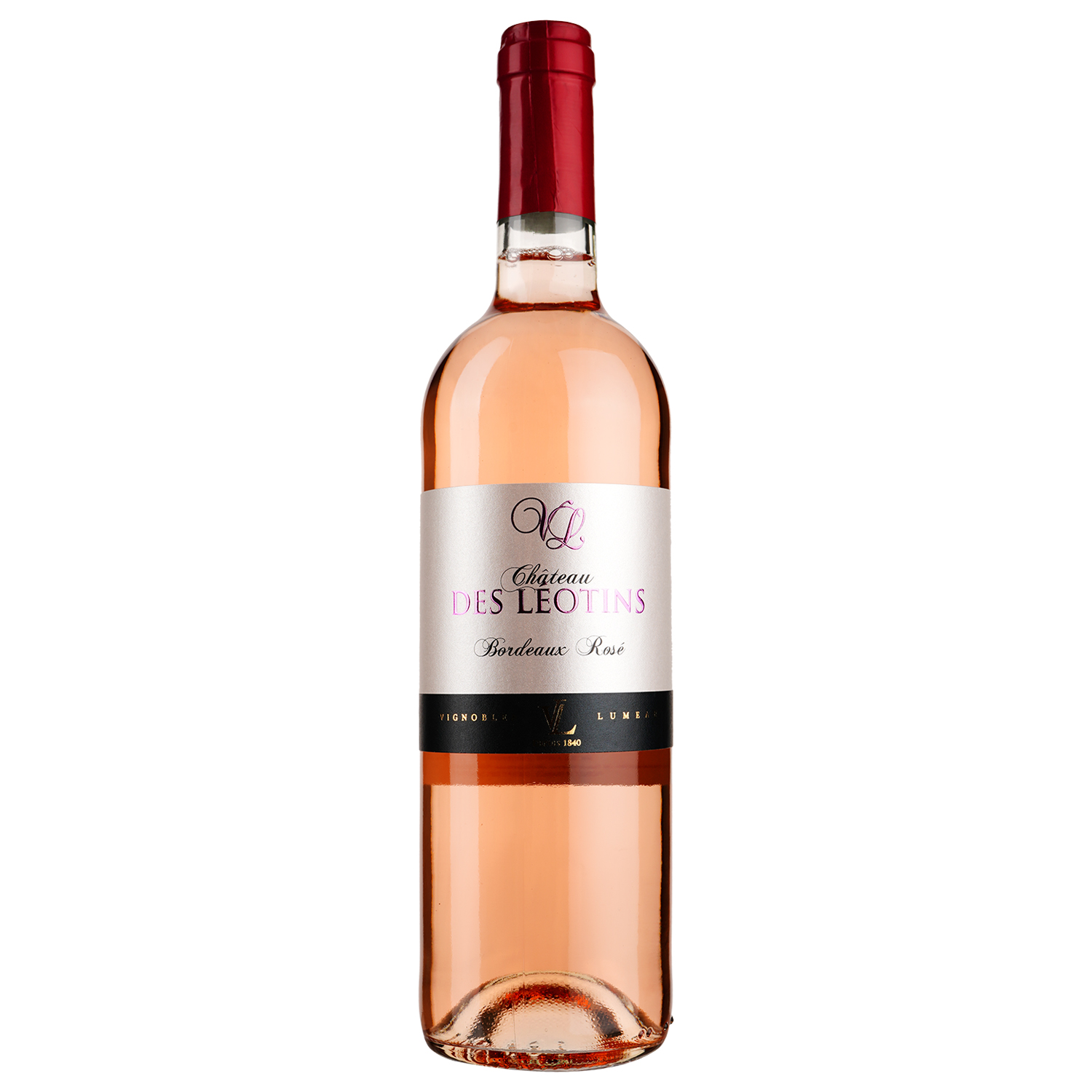 Вино Chateau des Leotins Bordeaux Rose, рожеве, сухе, 0,75 л - фото 1