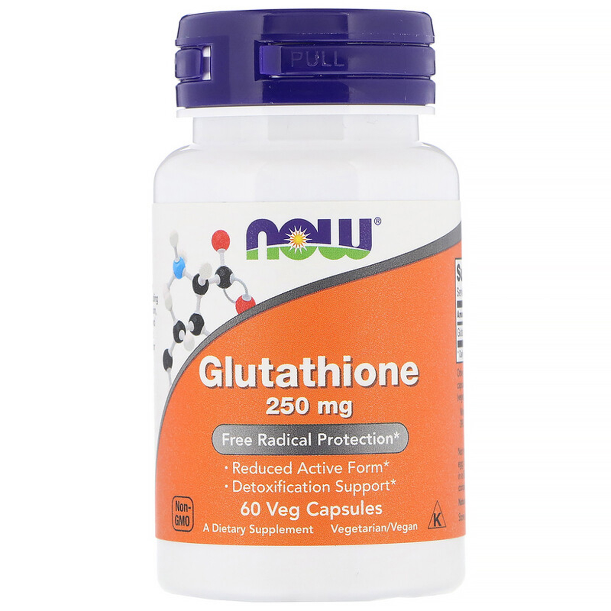 Глутатион Now Foods L-Glutathione 250 мг 60 вегетарианских капсул - фото 1