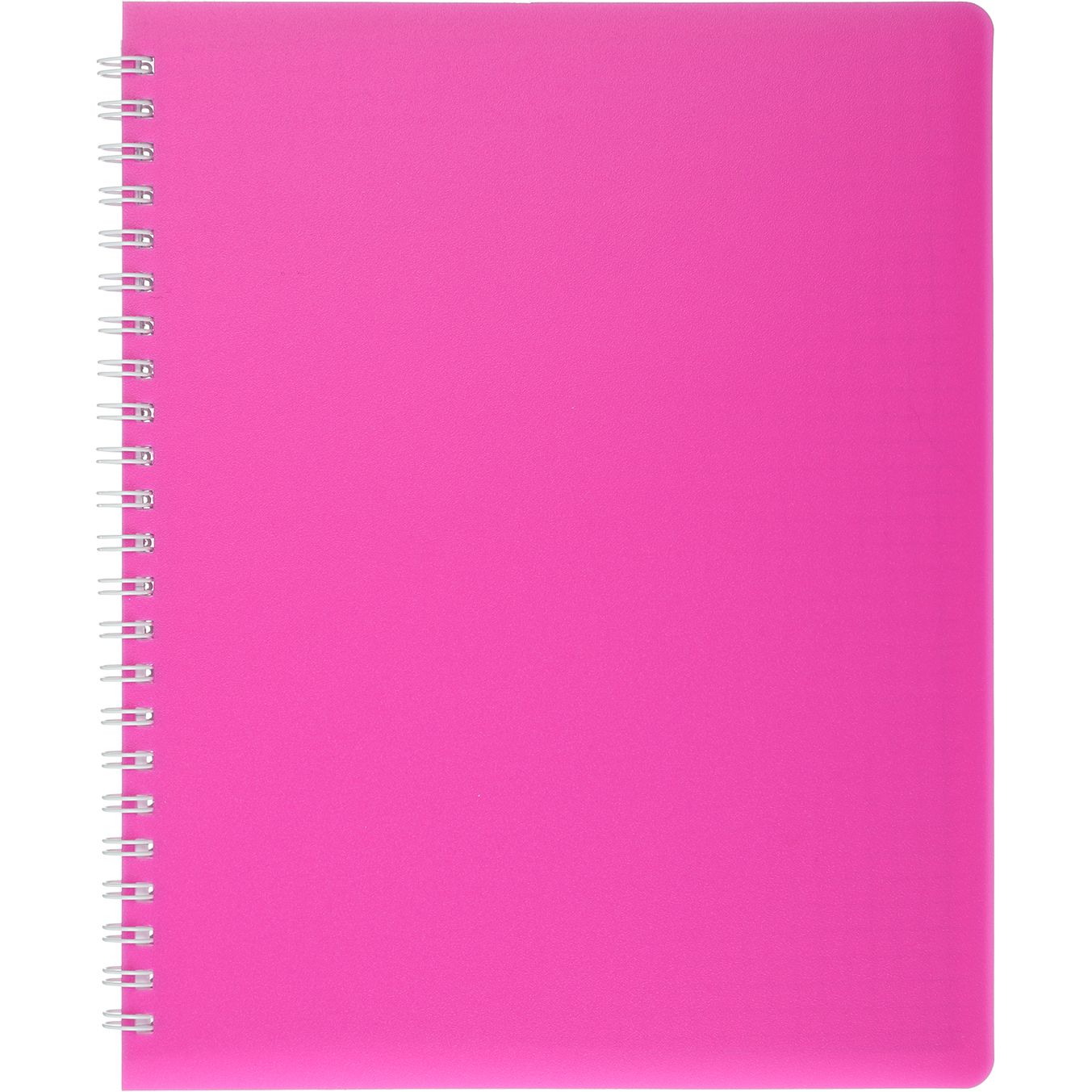 Книга записная Buromax Bright в клеточку В5 спираль розовая 60 листов (BM.24554155-10) - фото 1