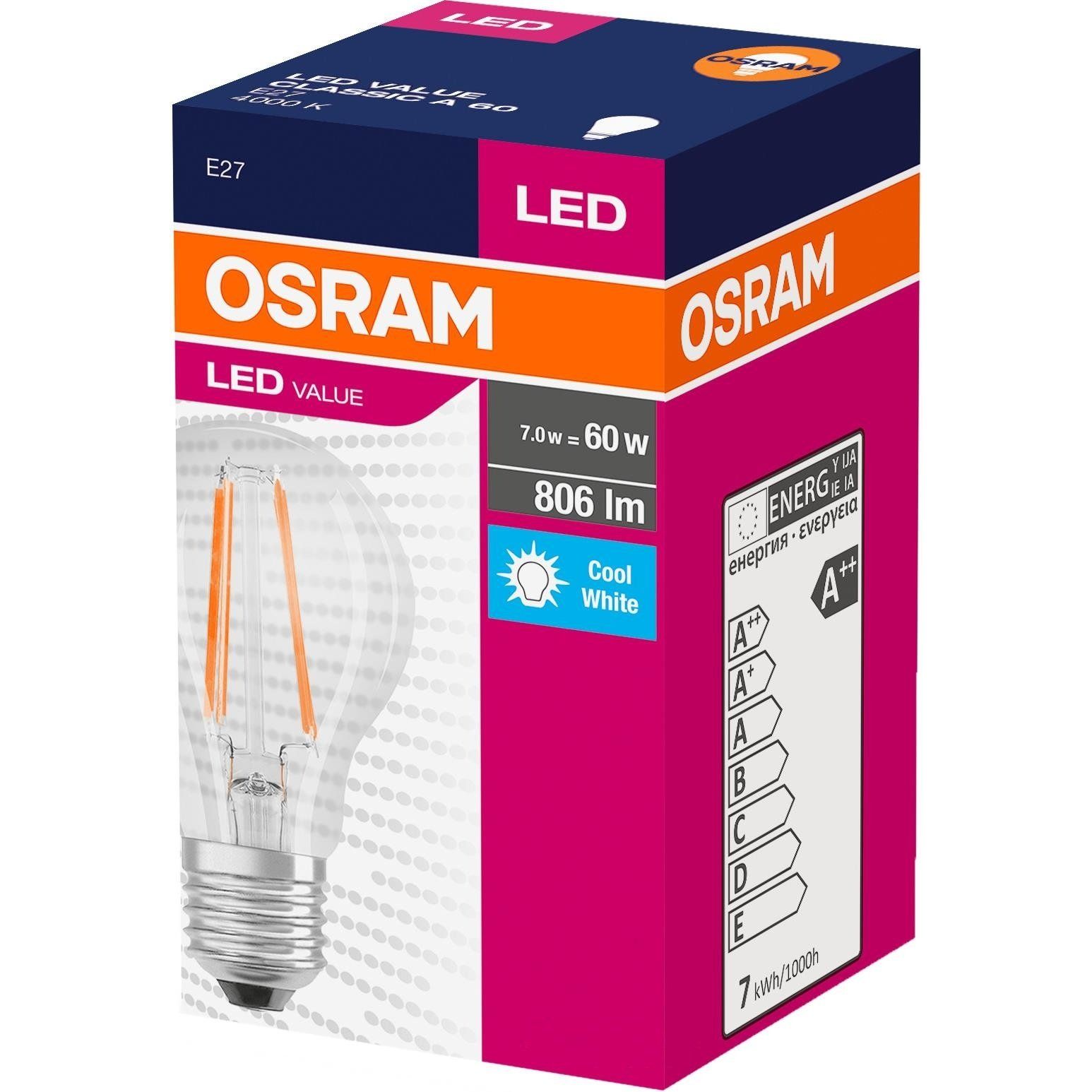 Світлодіодна лампа Osram LED E27 8.5W 4000К (4052899973381) - фото 2