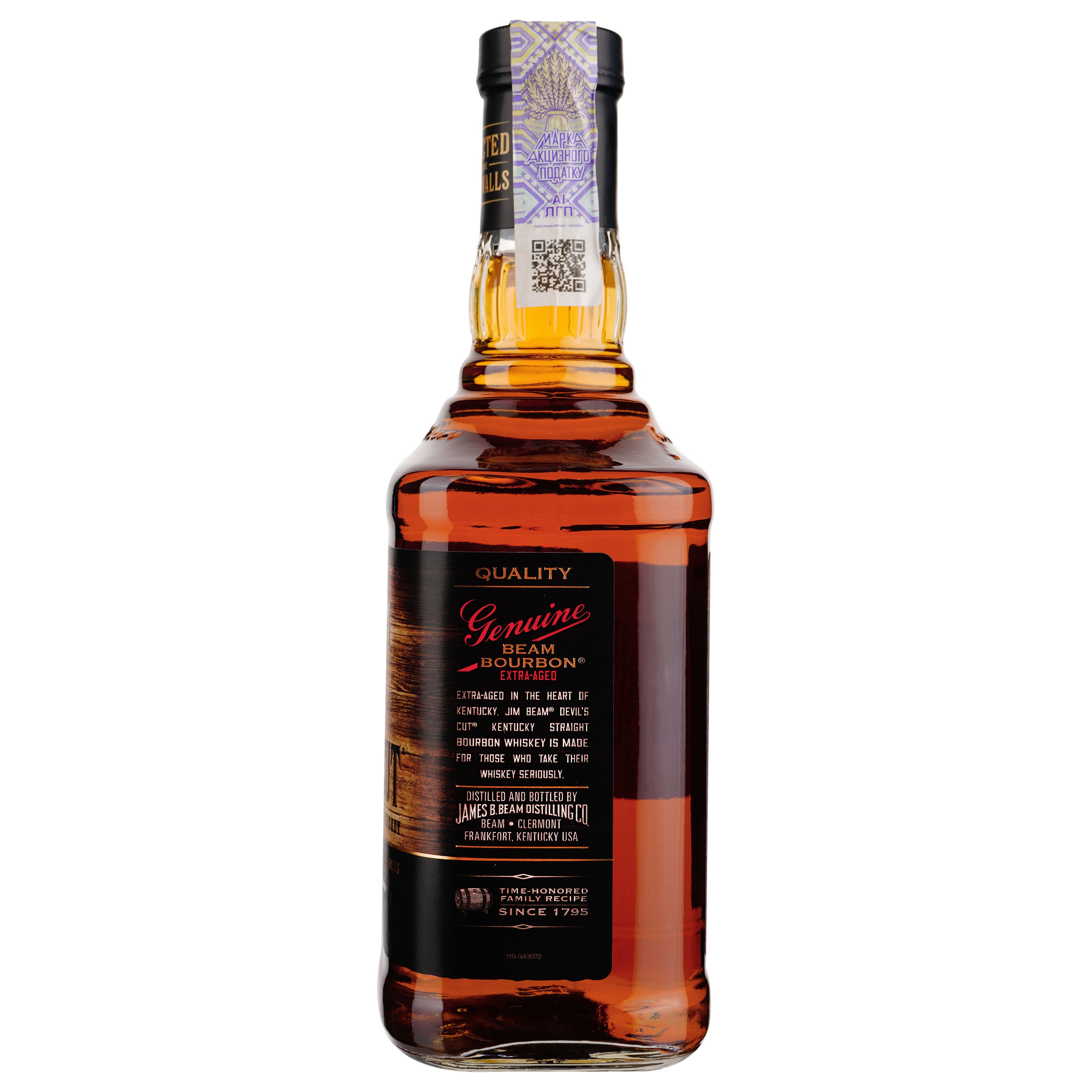 Віскі Jim Beam Devil's Cut Kentucky Staright Bourbon Whiskey, 45%, 0,7 л - фото 2