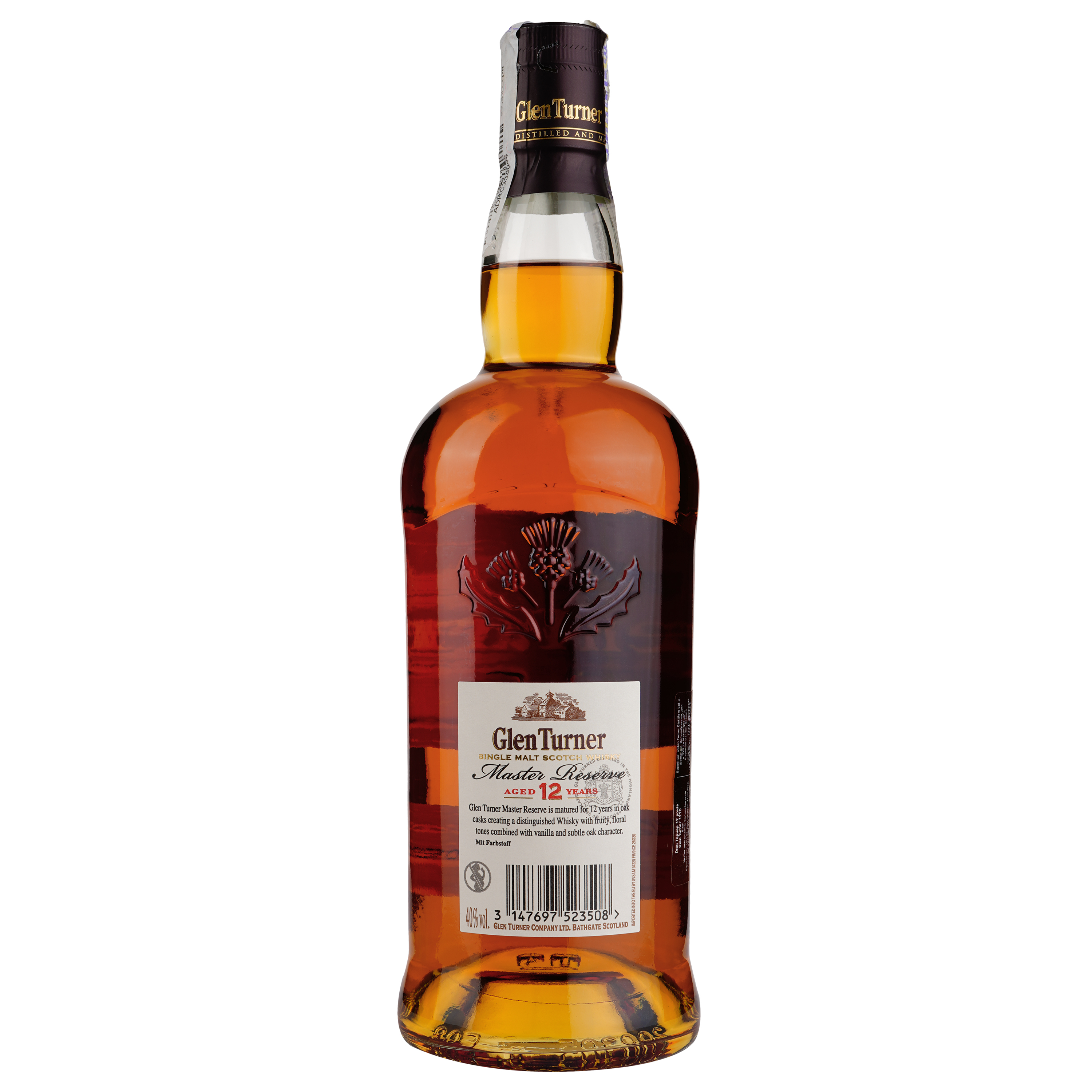 Виски Glen Turner 12 yo Single Malt Scotch Whisky 40% 0.7 л - фото 2