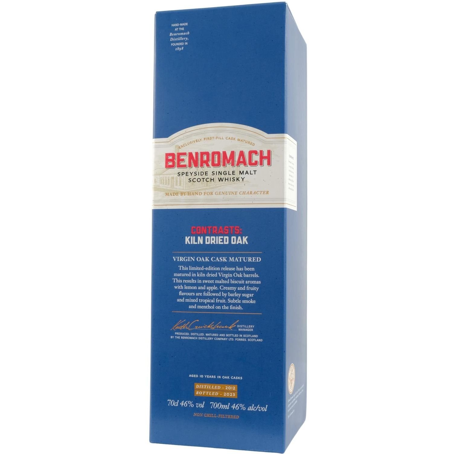 Віскі Benromach Virgin Oak Kiln Dried 46% 0.7 л в подарунковій коробці - фото 5