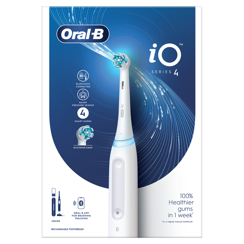 Электрическая зубная щетка Oral-B iO Series 4 белая - фото 2