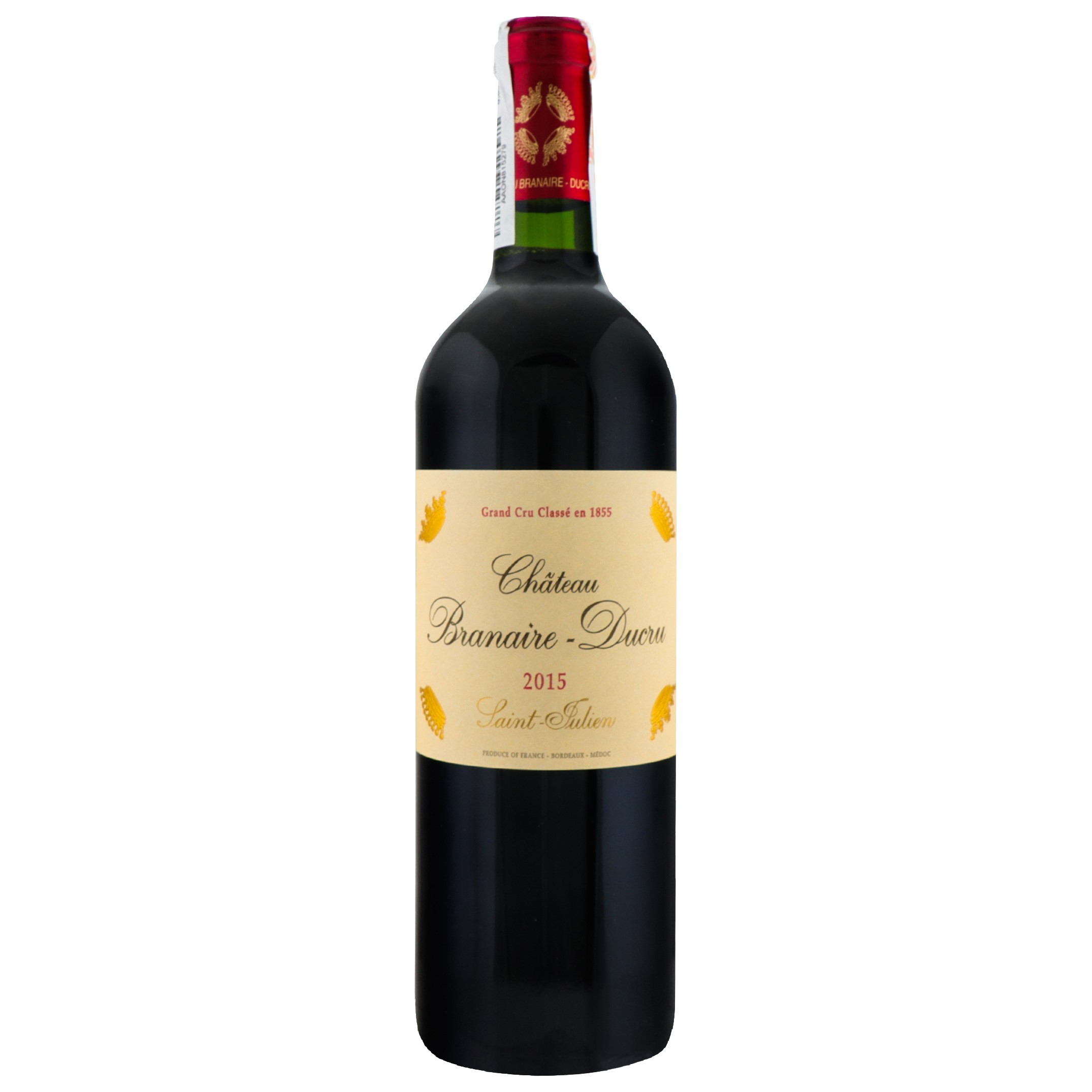 Вино Chateau Branaire-Ducru Saint-Julien 4 GCC 2015, червоне, сухе, 13,5%, 0,75 л (839522) - фото 1