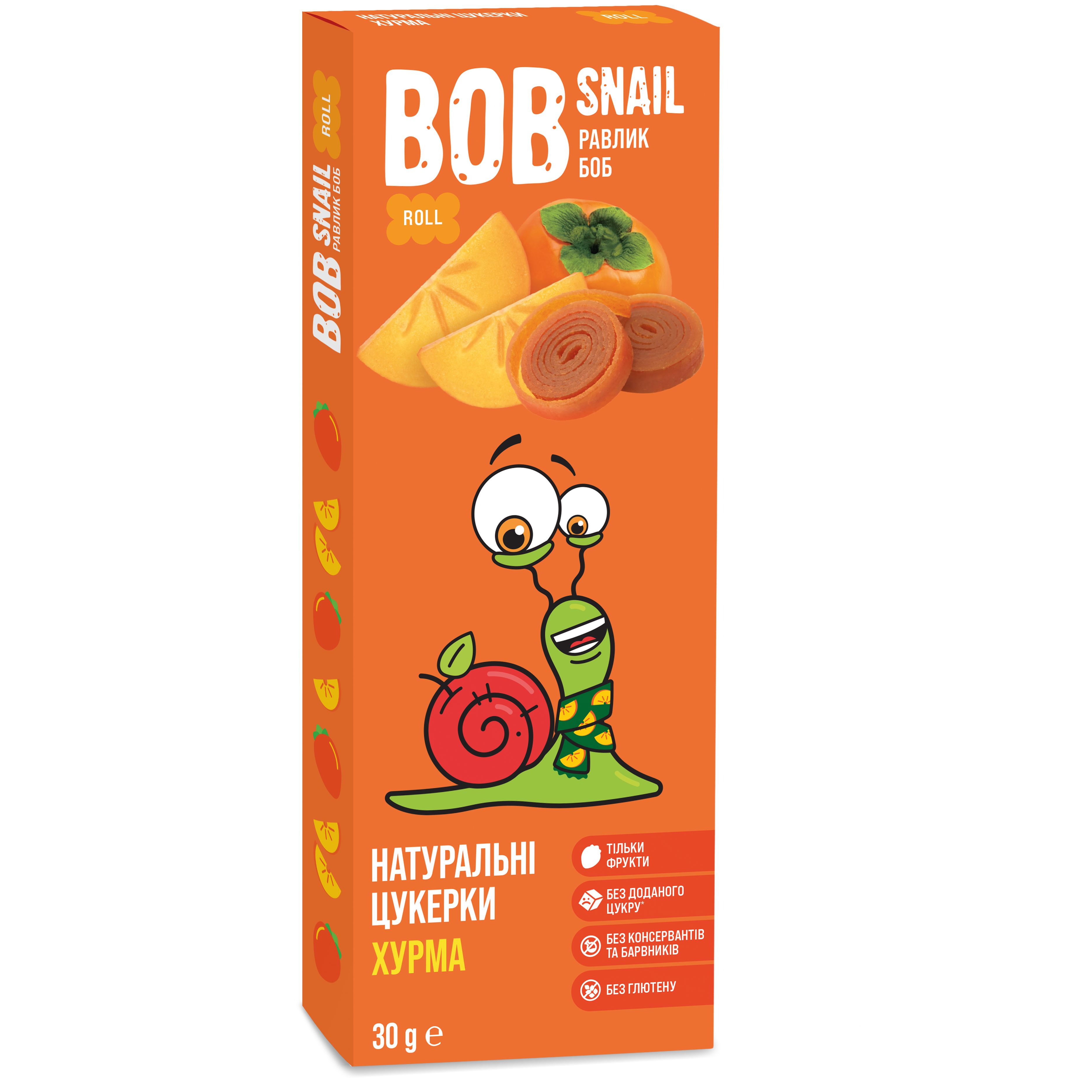 Фруктовые конфеты Bob Snail из Хурмы 30 г - фото 1