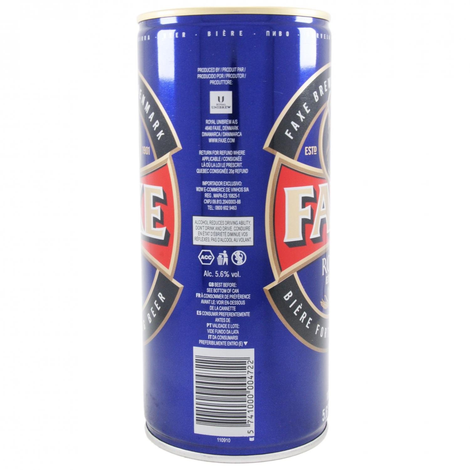 Пиво Faxe Royal Export, світле, 5,6%, з/б, 1 л (582255) - фото 3