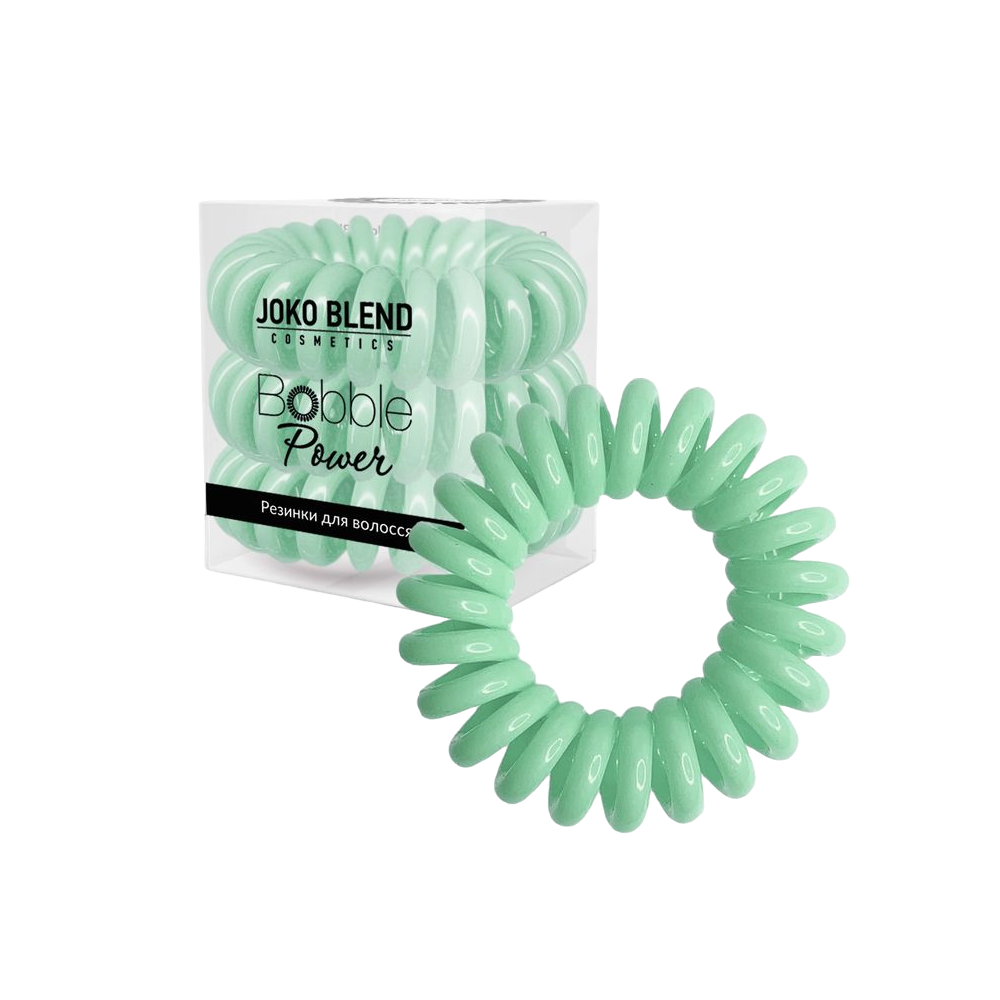 Набор резинок для волос Joko Blend Power Bobble Mint, бирюзовый, 3 шт. - фото 1