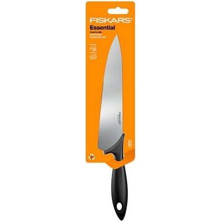 Кухонний ніж Fiskars Essential кухарський 21.4 см чорний (1065565) - фото 2