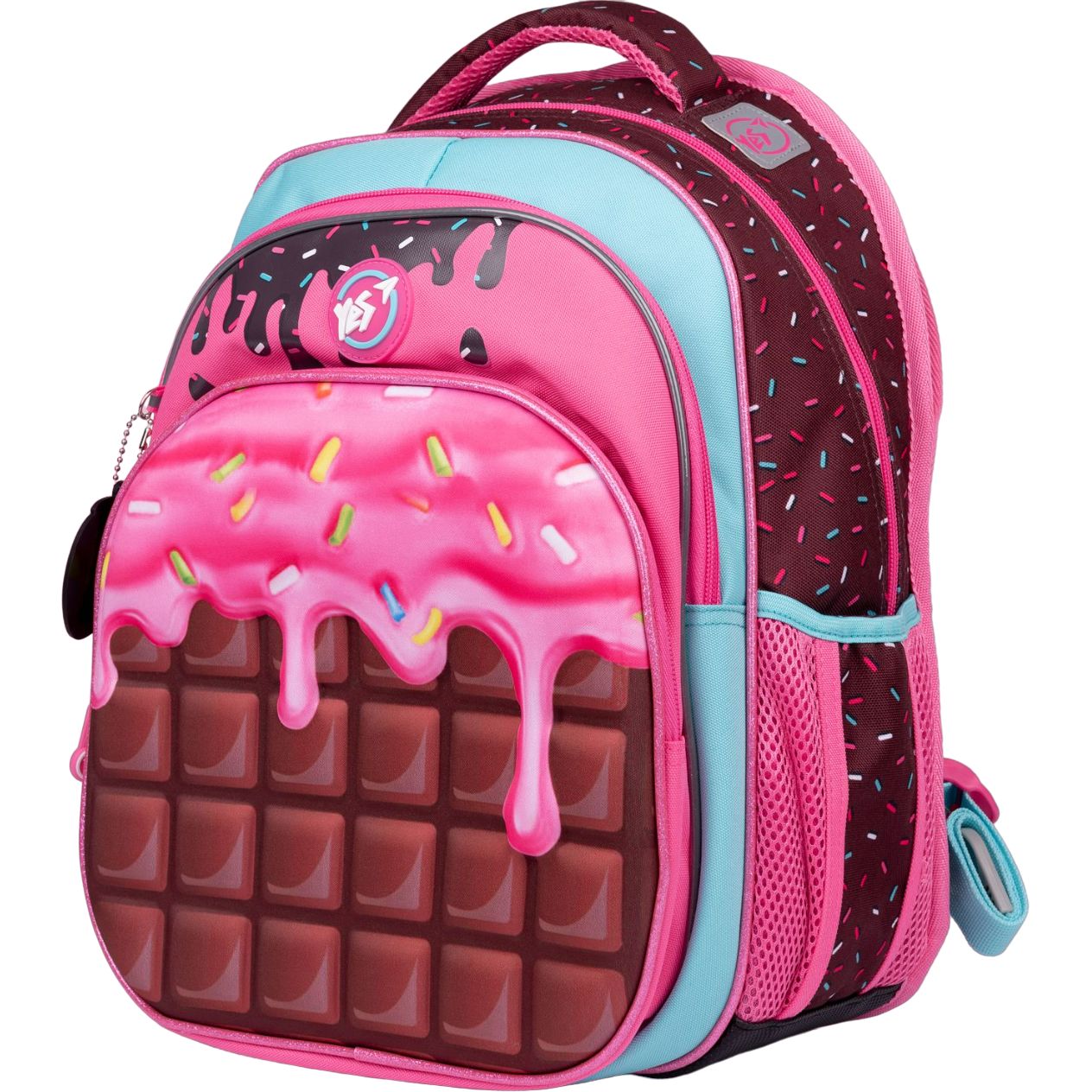Рюкзак Yes S-58 Sweet cream, рожевий з коричневим (553152) - фото 1