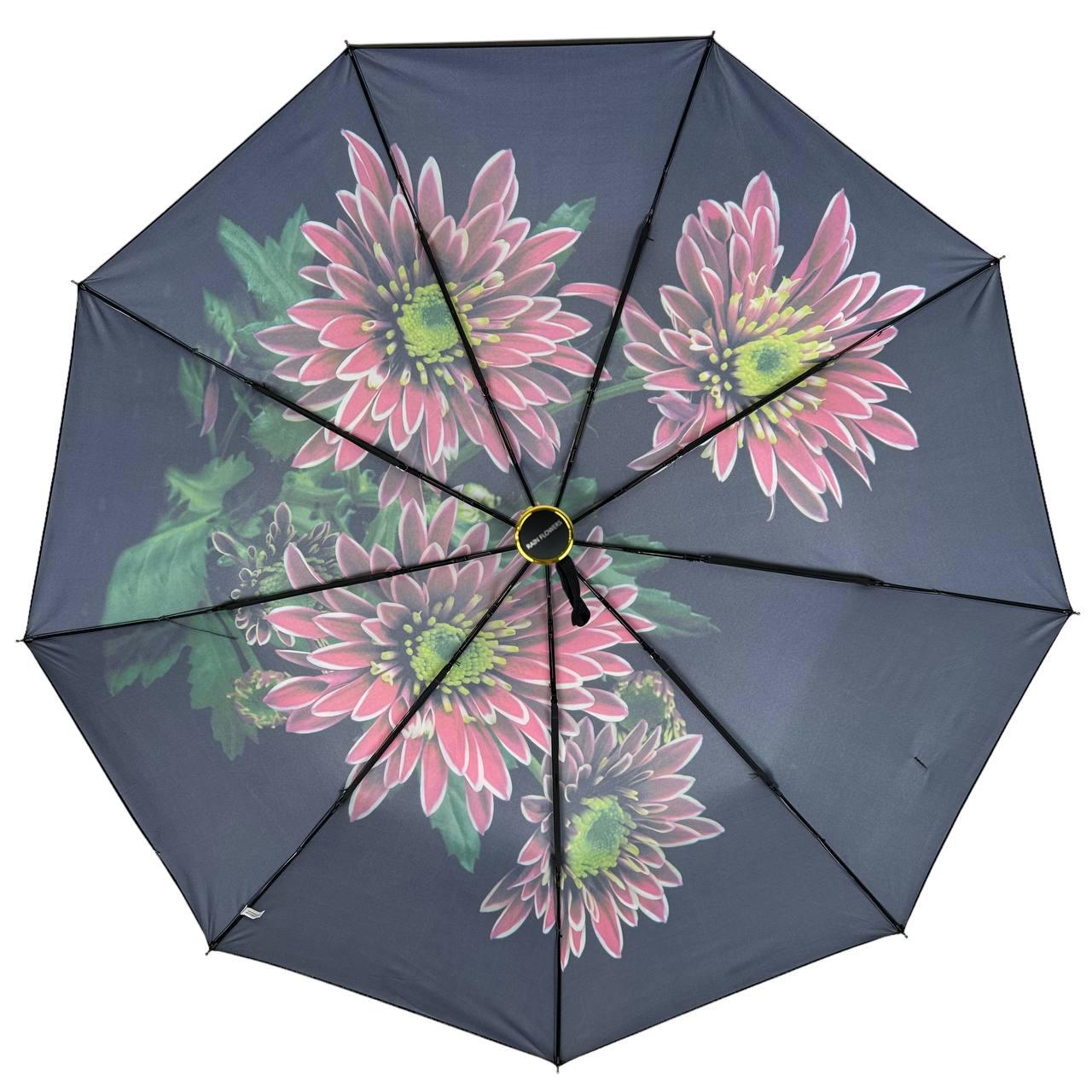Жіноча складана парасолька повний автомат Rain 98 см різнобарвна - фото 4