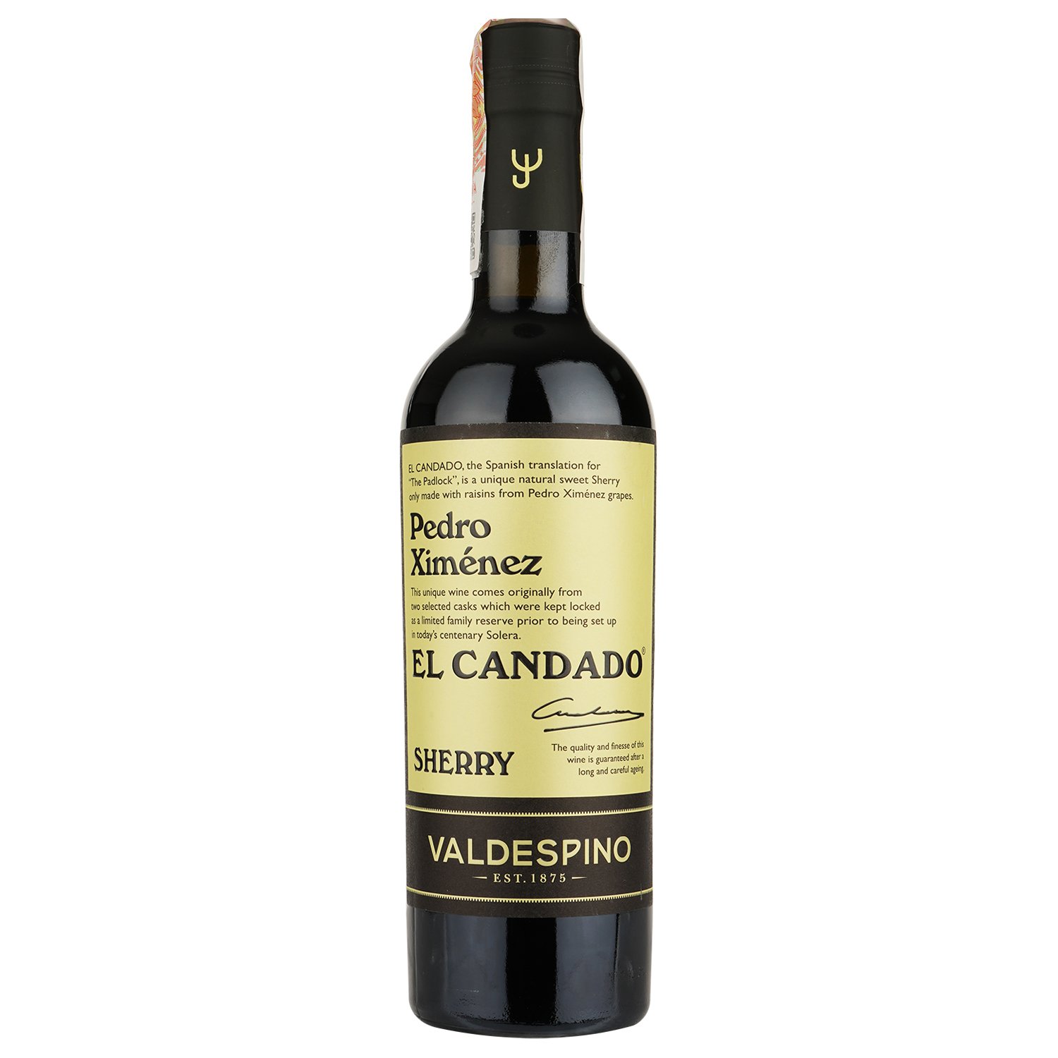 Вино Valdespino Pedro Ximinez El Candado солодке, 17%, 0,375 л - фото 1