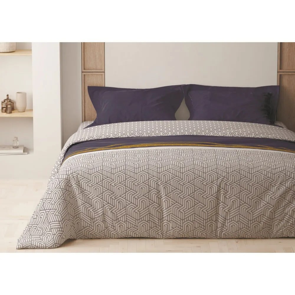 Комплект постельного белья ТЕП Happy Sleep Statly евро синий с белым (2-03796_26417) - фото 1