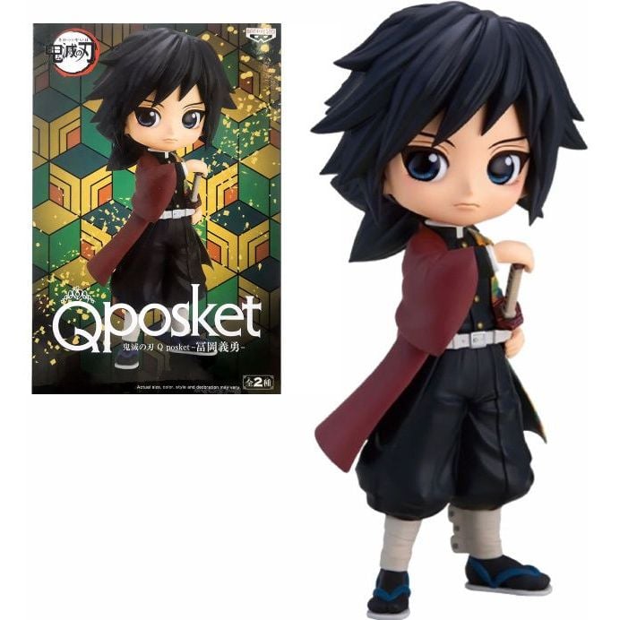 Фигурка Banpresto Q Posket Гию Томиока Клинок уничтожающий демонов Giyuu Tomioka Demon Slayer 14.0 см QP DS 11 - фото 1