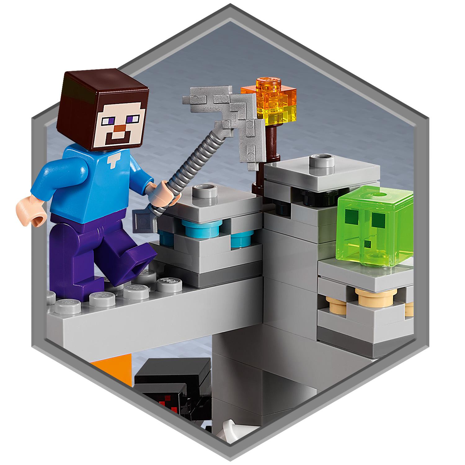 Конструктор LEGO Minecraft Заброшенная шахта 248 деталей (21166) - фото 7