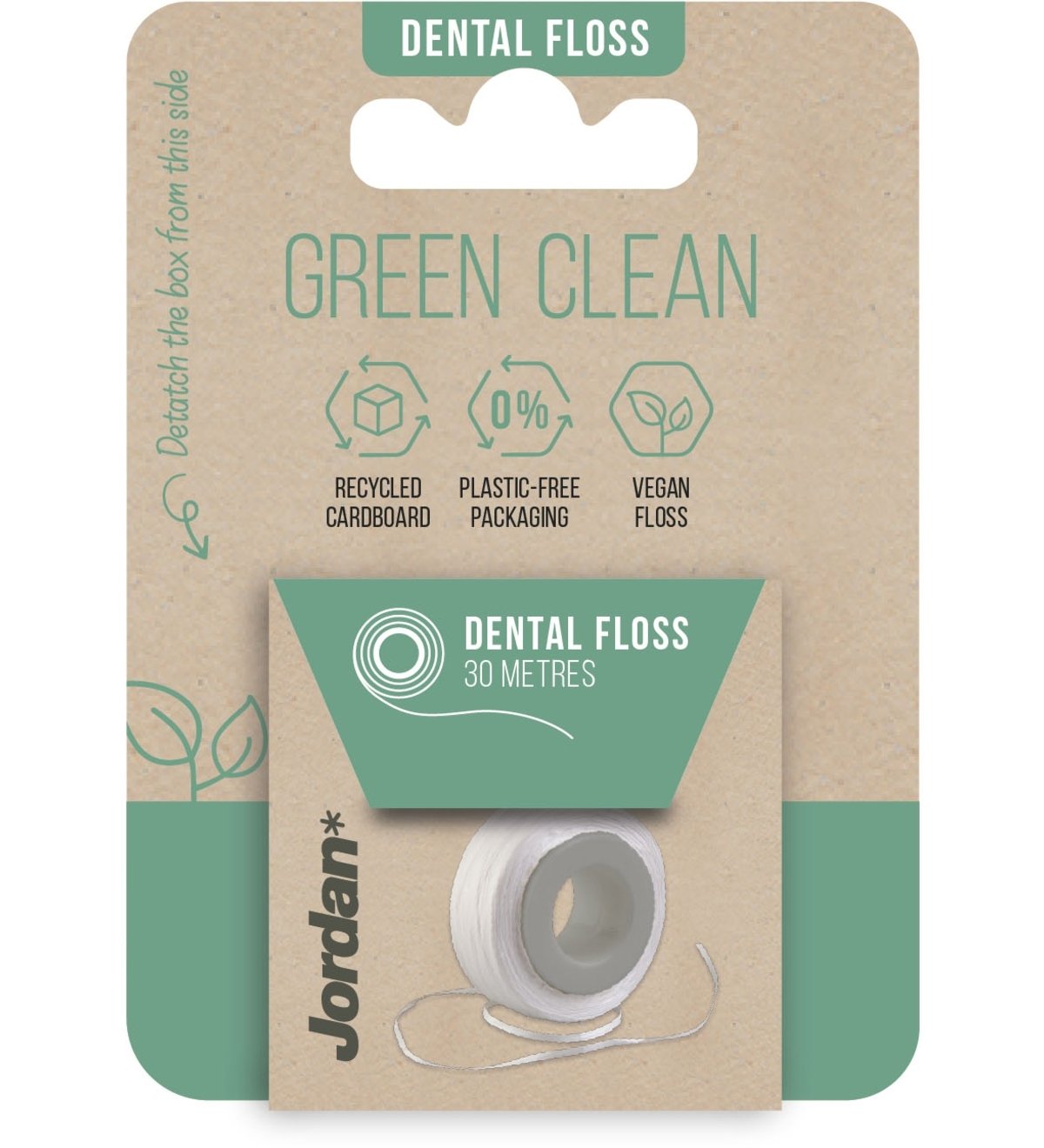 Зубной флосс Jordan Green Clean, 30 м - фото 1