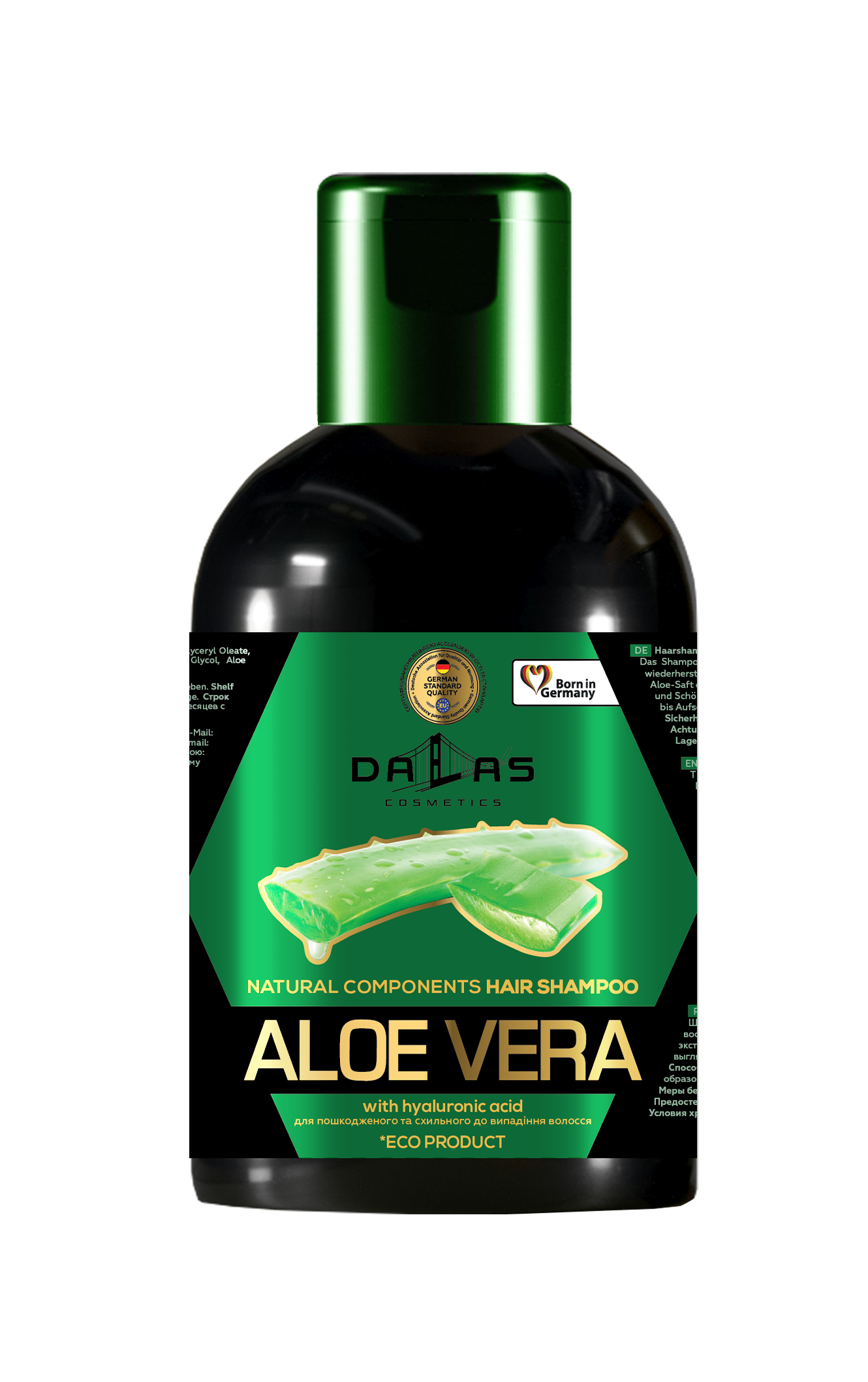Шампунь для волос Dalas с гиалуроновой кислотой, натуральным соком алоэ и маслом чайного дерева, 500 мл (729330) - фото 1