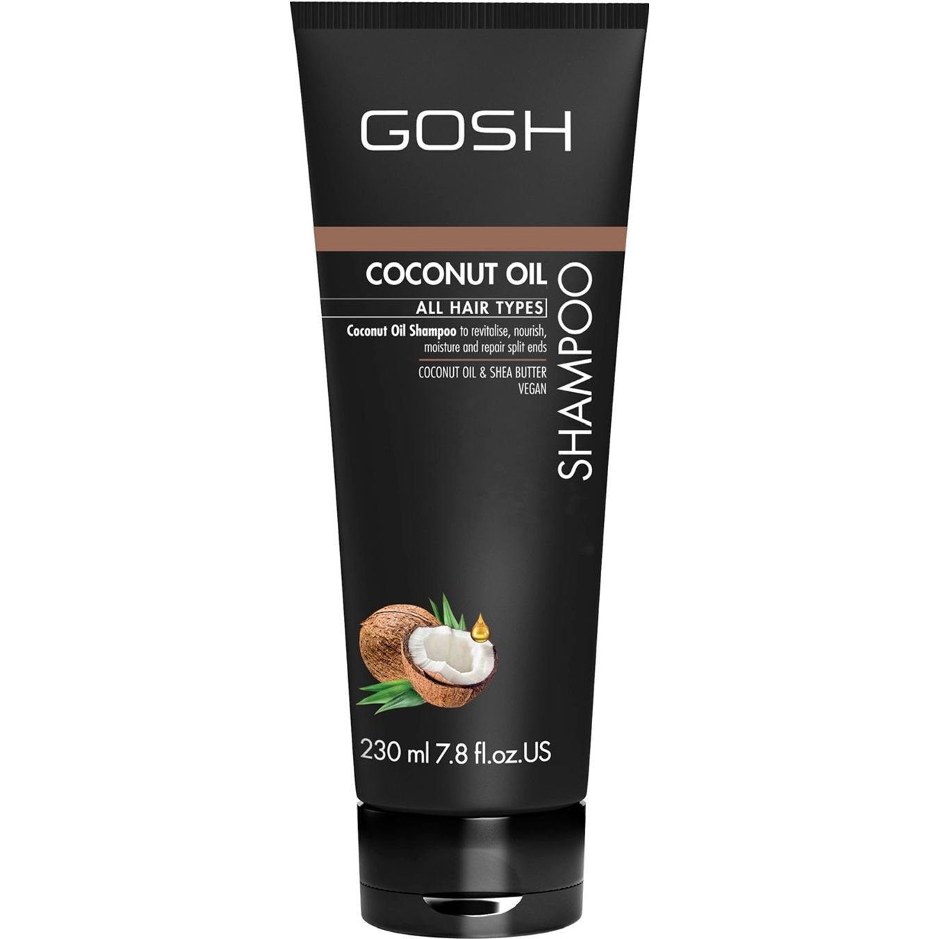 Шампунь Gosh Coconut Oil, з кокосовою олією, живильний, 230 мл - фото 1