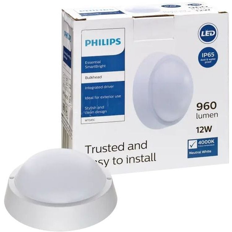 Светильник Philips WT045C LED12/NW PSU CFW L1065, IP65, 12W, 960Лм, 4000К (911401735842) - фото 1