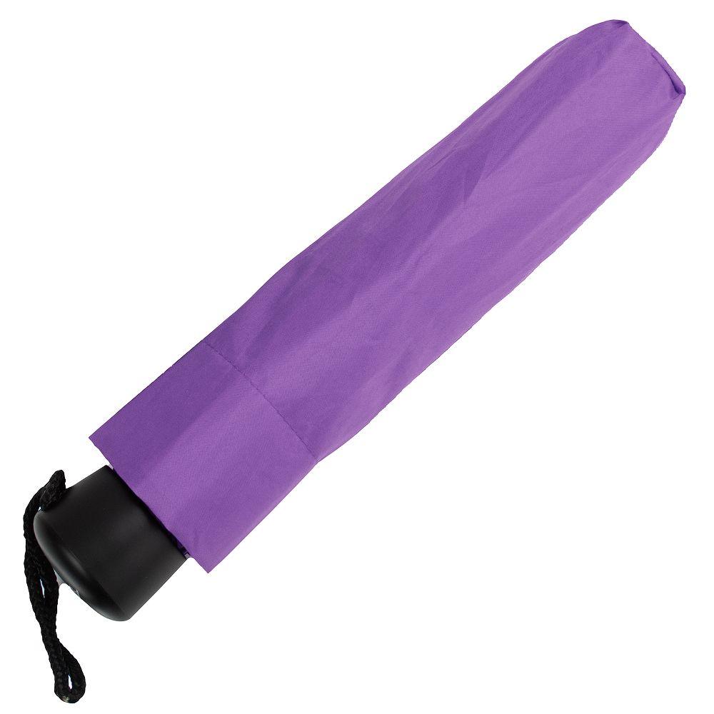 Женский складной зонтик механический Art Rain 98 см фиолетовый - фото 4