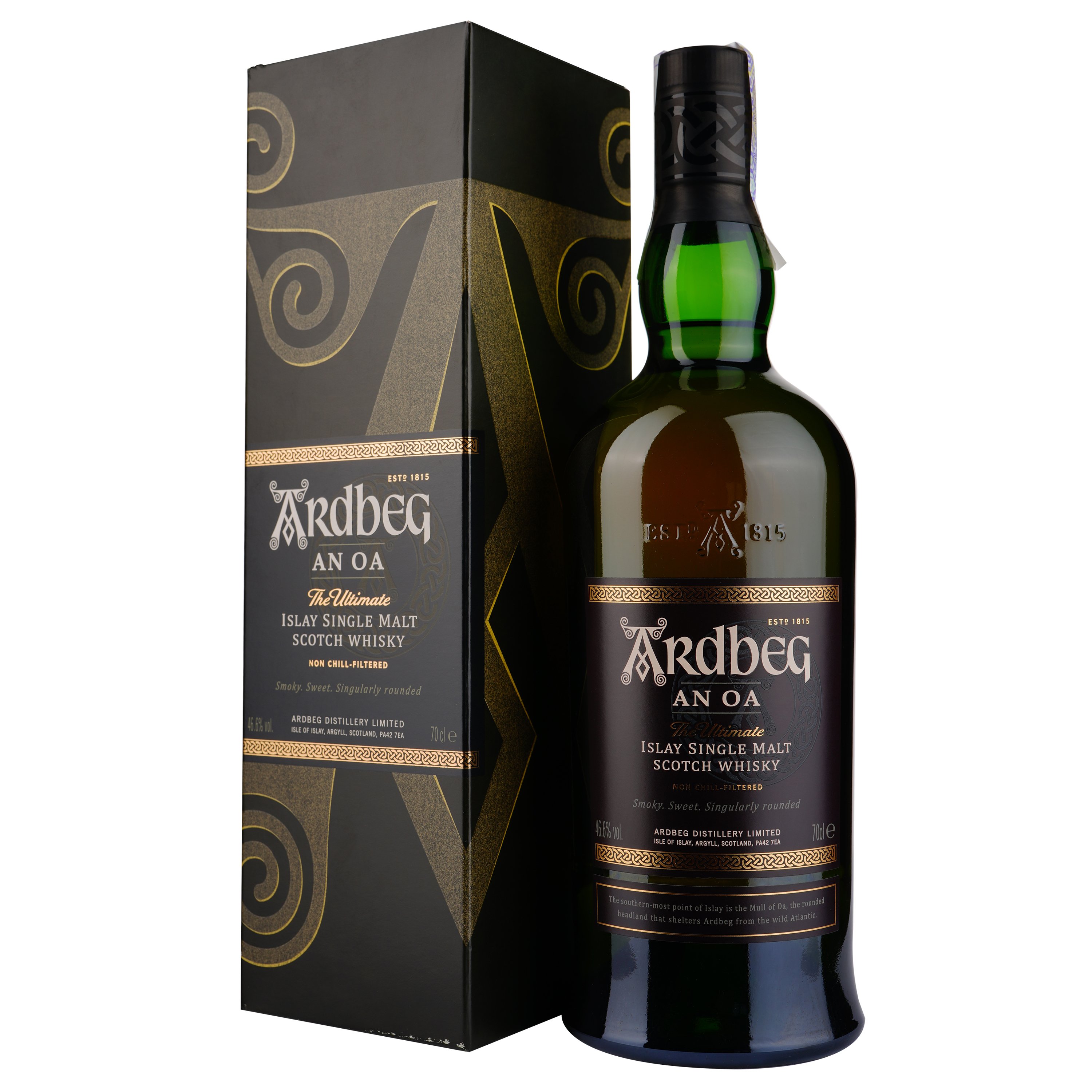 Виски Ardbeg AN OA Single Malt Scotch Whisky, 46,6%, 0,7 л (774772) - фото 1