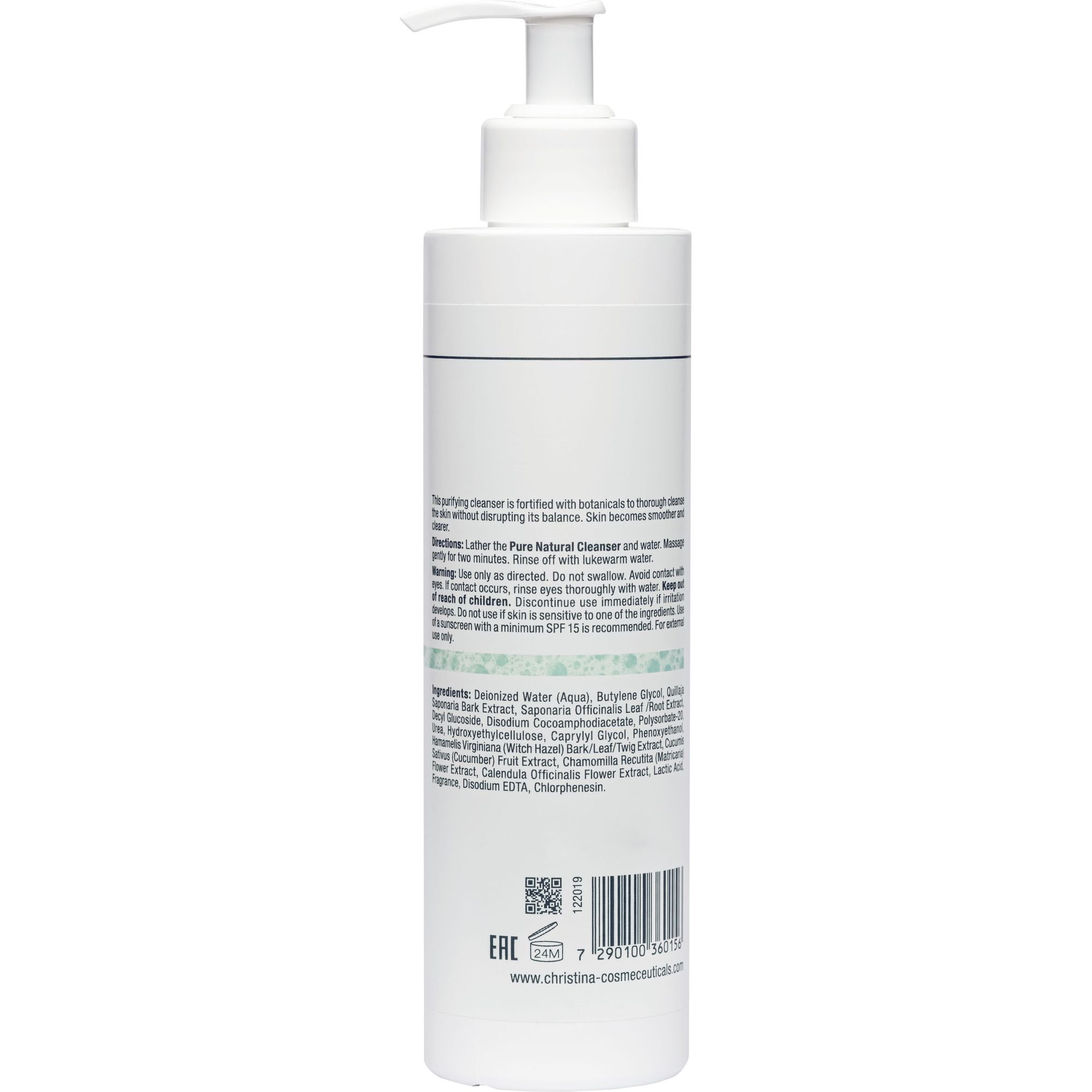 Натуральный очищающий гель для всех типов кожи Christina Fresh Pure & Natural Cleanser 300 мл - фото 2