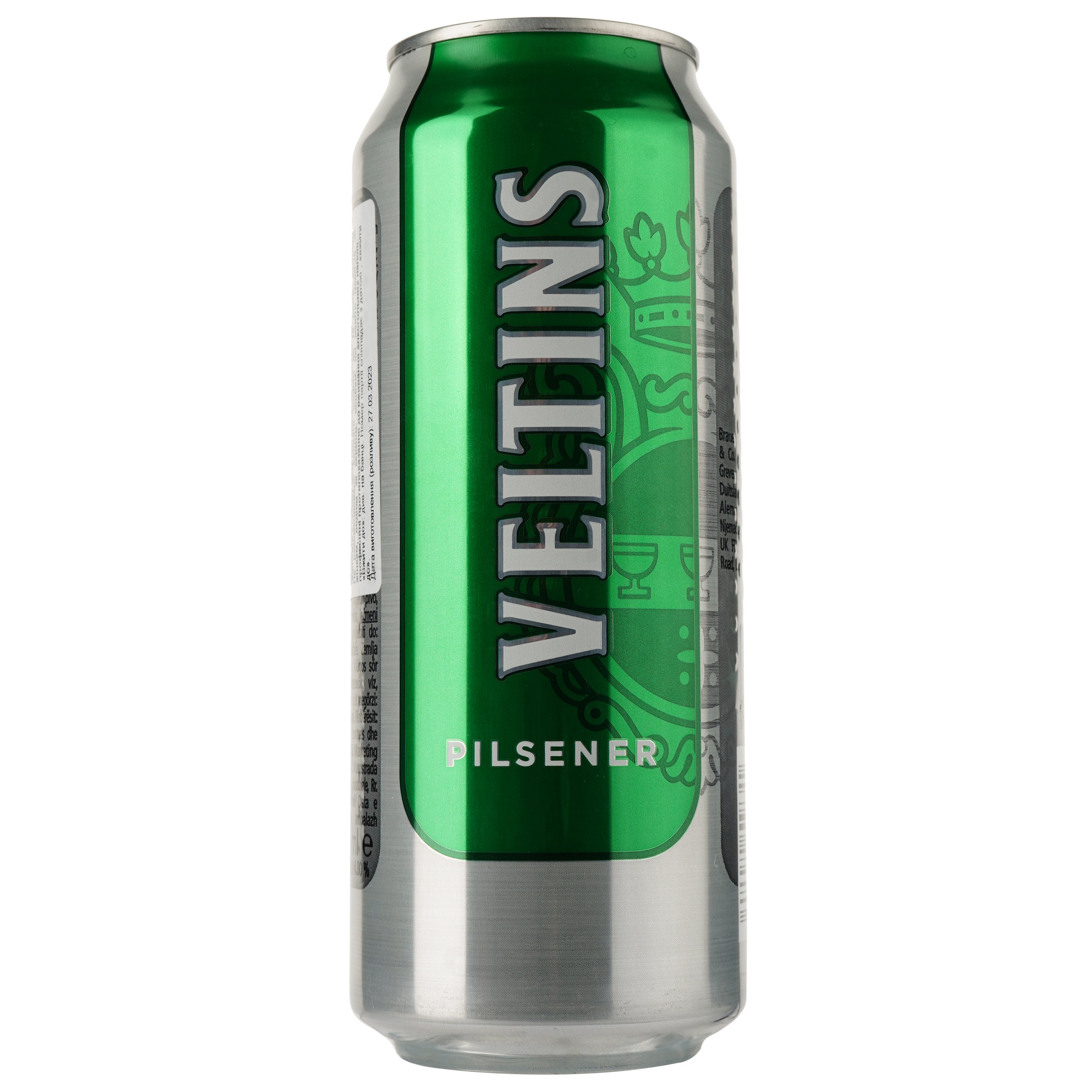 Пиво Veltins Pilsener, світле, 4,8% 0,5 л з/б - фото 1
