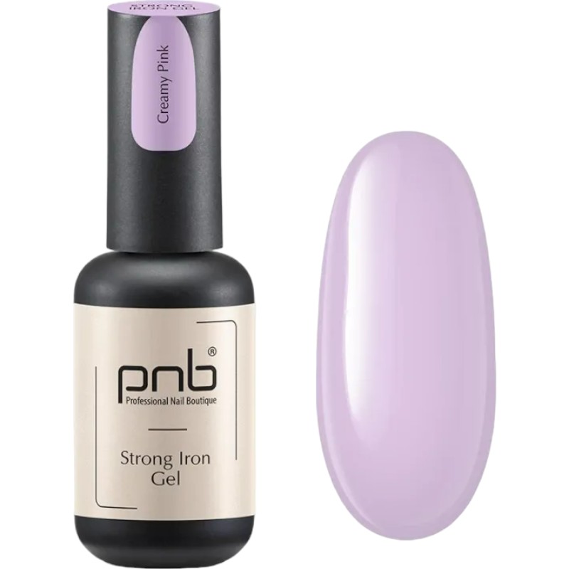 Гель PNB Strong Iron Gel Creamy Pink 8 мл - фото 1