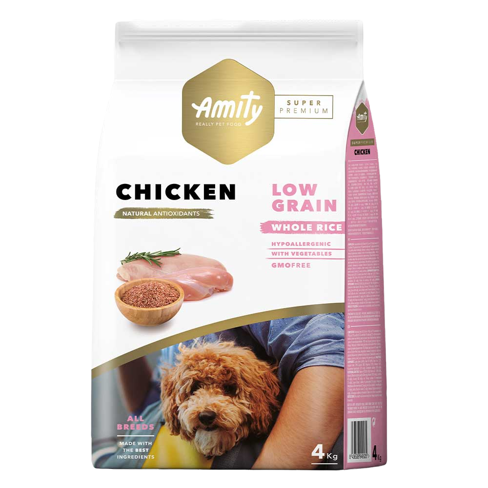 Сухий корм для дорослих собак Amity Super Premium Chicken, з куркою, 4 кг (535 CHICK 4 KG) - фото 1