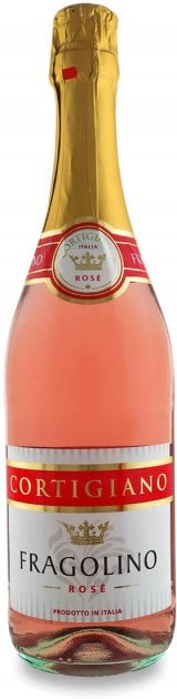 Напій винний Cortigiano Fragolino Rose, рожевий, солодкий, 7%, 0,75 л (869925) - фото 1