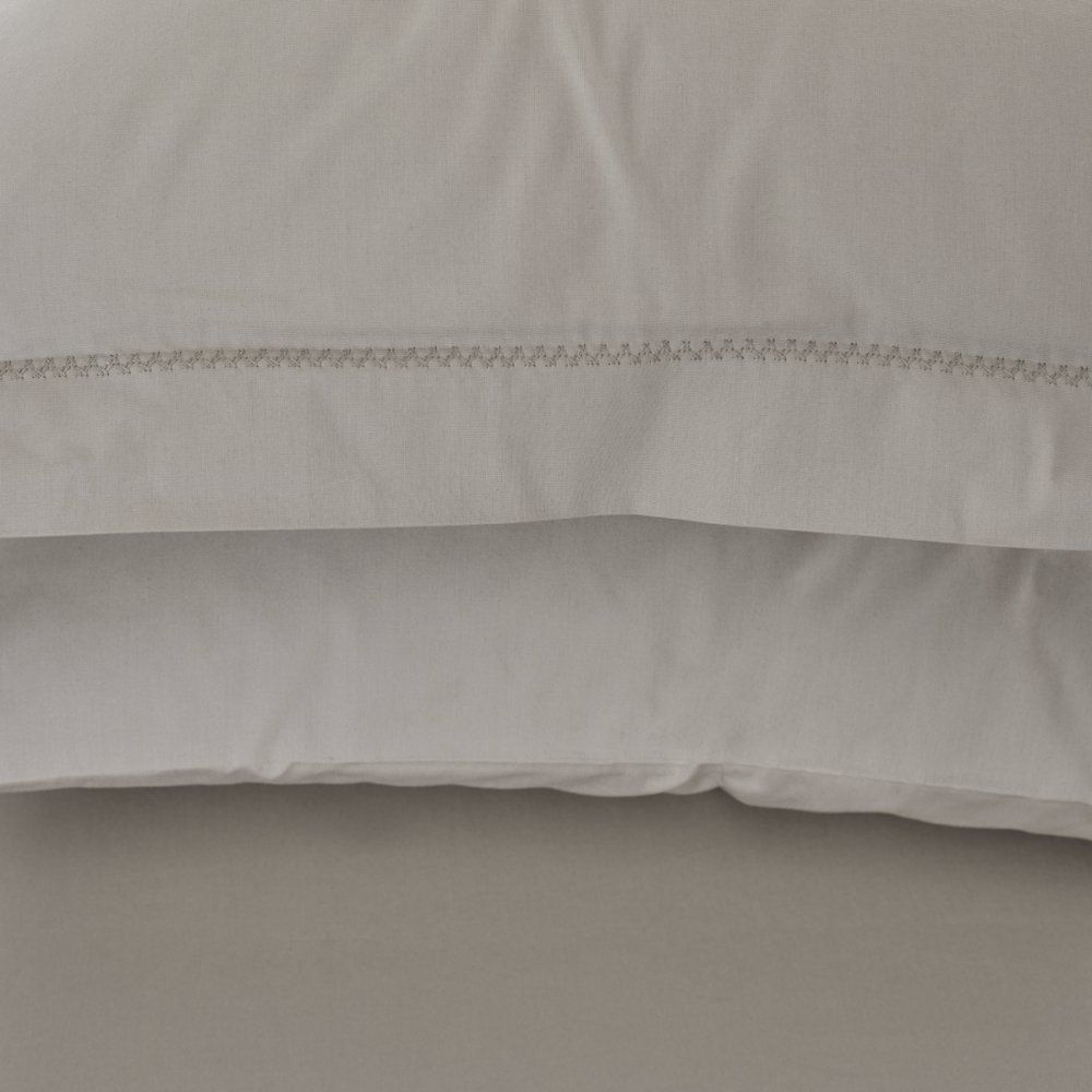 Комплект постельного белья Penelope Catherine light grey, перкаль, светло-серый (svt-2000022294713) - фото 3