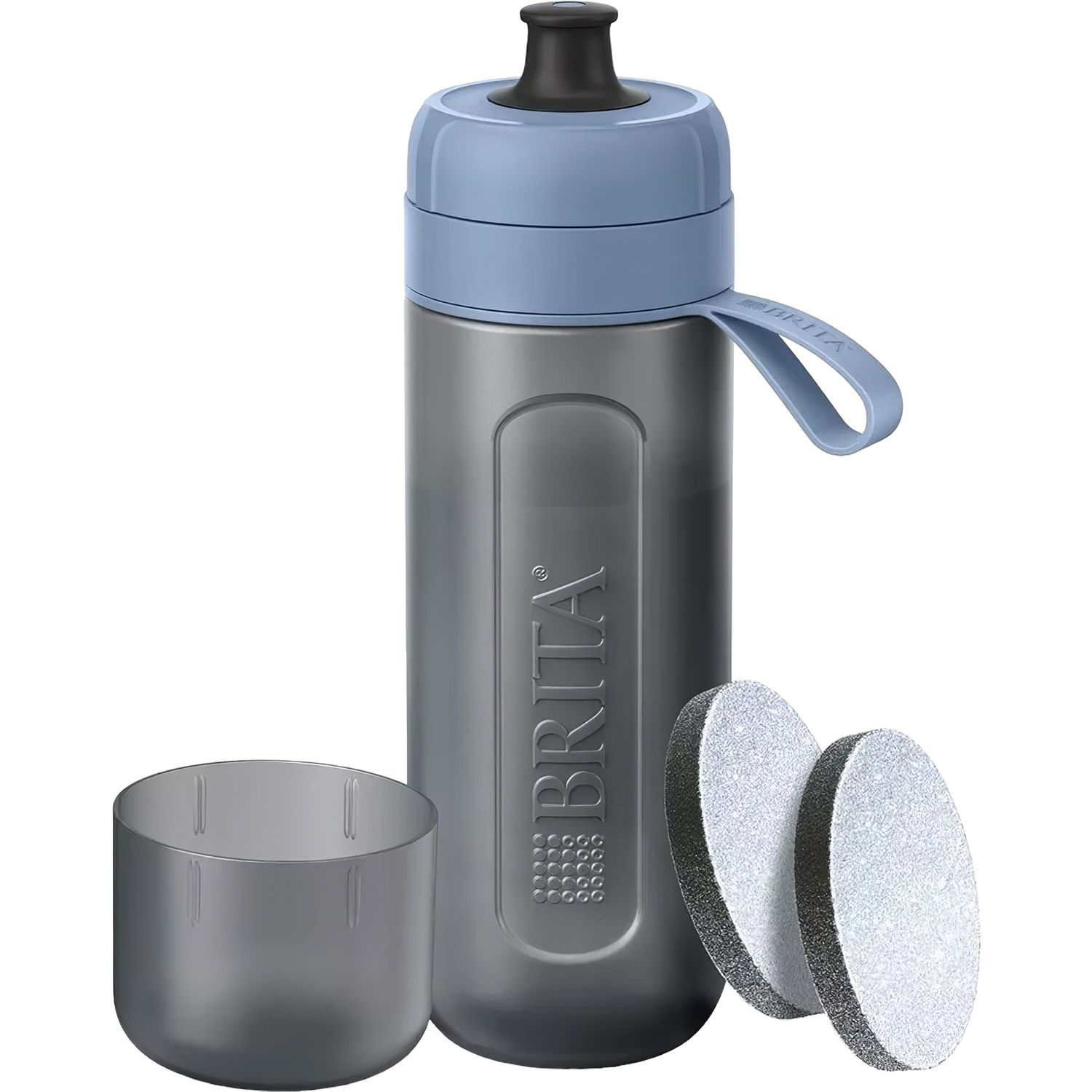 Пляшка для води з фільтром Brita Active синя 600 мл (1052250) - фото 1