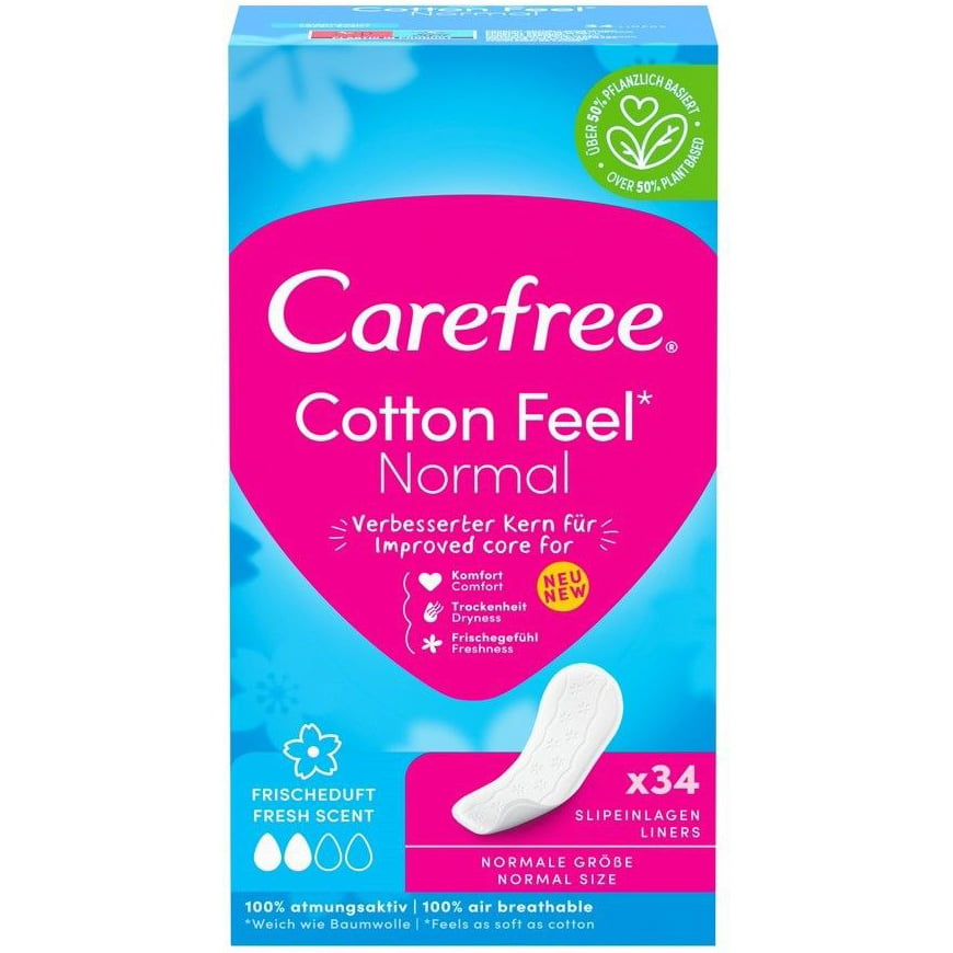 Щоденні прокладки Carefree Cotton ароматизовані 34 шт. - фото 1