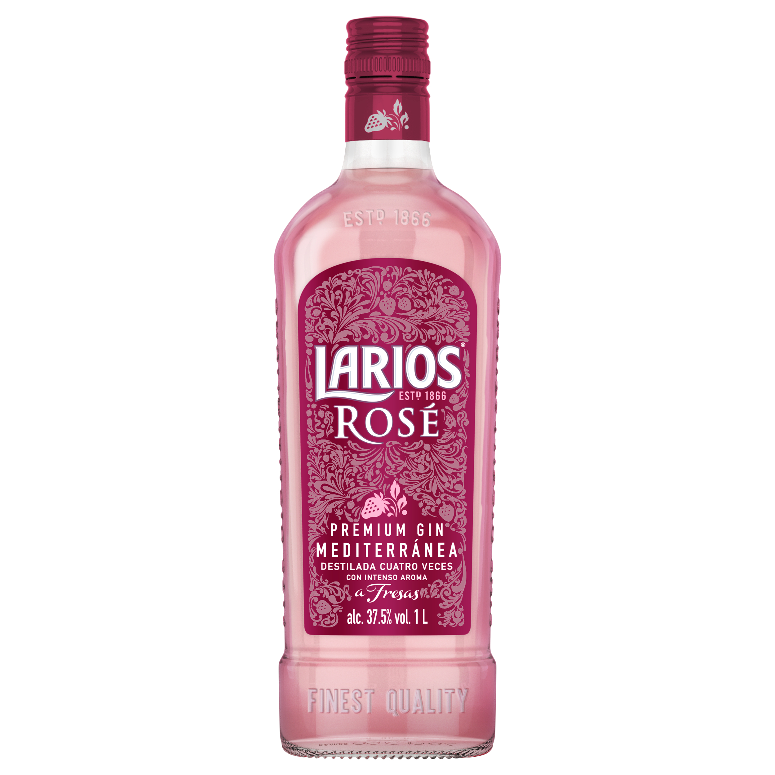 Джин Larios Rose Premium Gin, 37,%, 1 л - фото 1