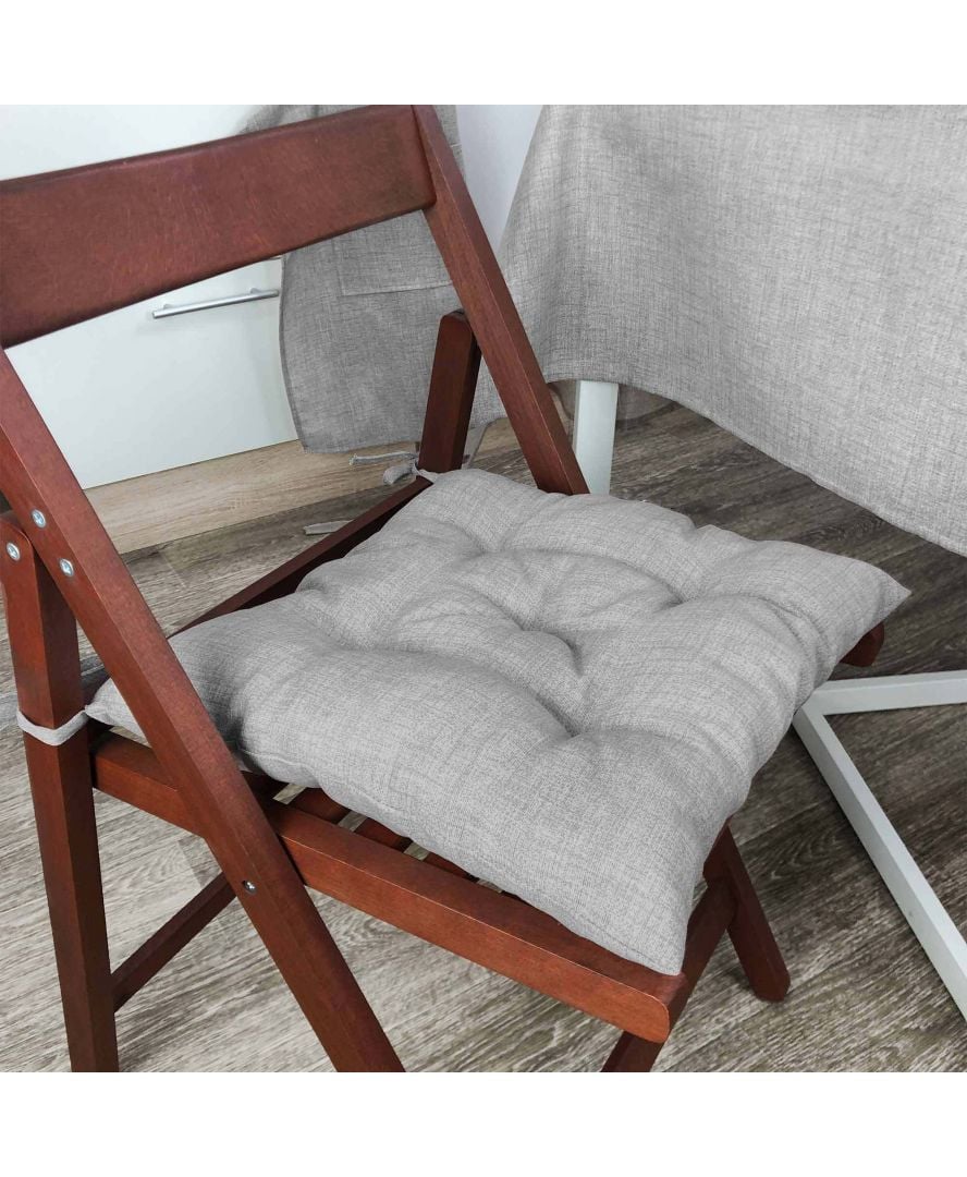 Подушка для стільця Прованс Gray Milan, 40х40 см, сірий (24623) - фото 3